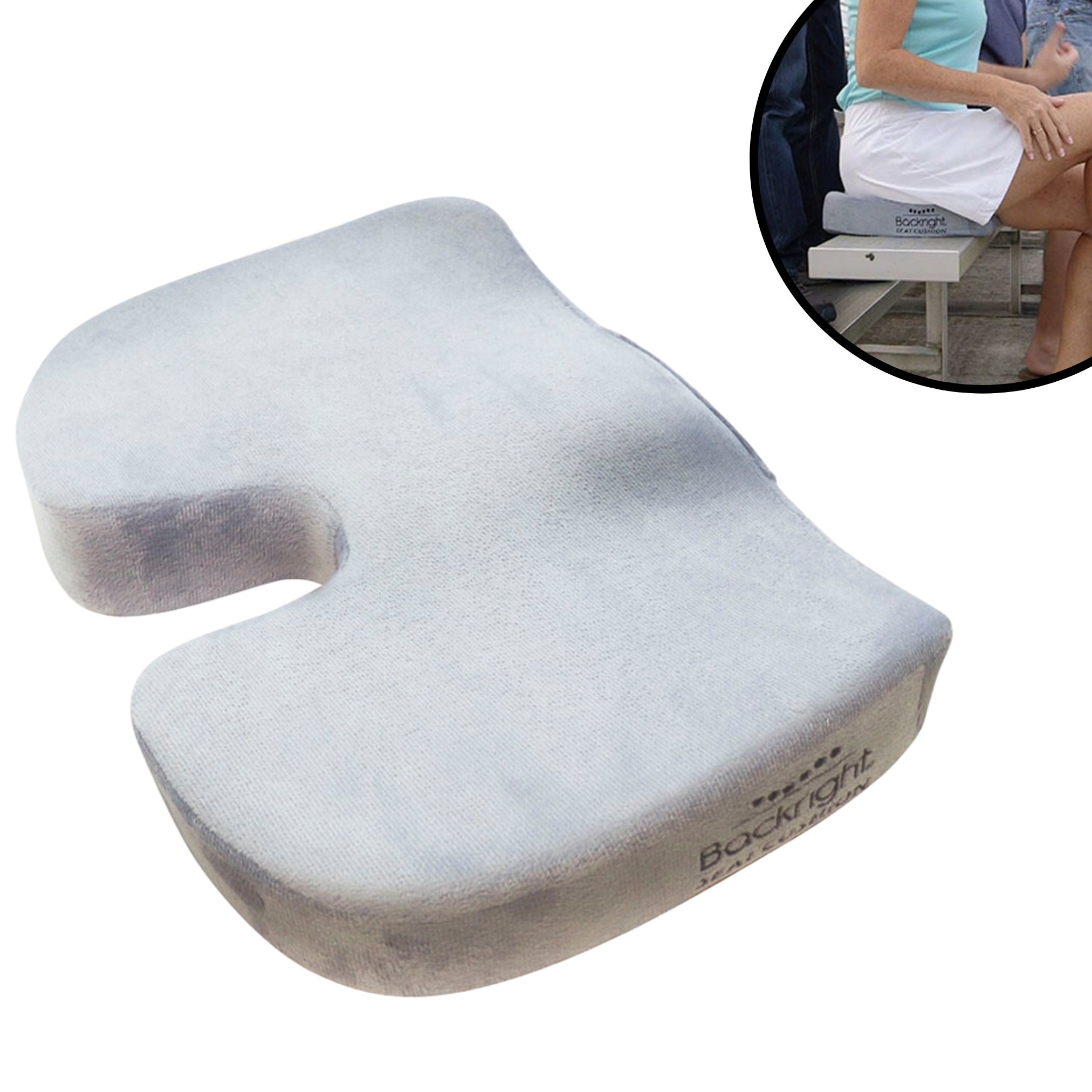 Best Direct&reg; Orthop&auml;disches Sitzkissen Memory Foam Backright Seat Cushion 