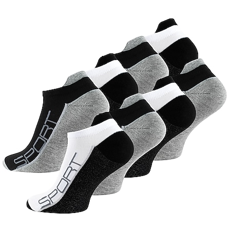 Vincent Creation® Sneaker Socken 8 Paar, mit Hochferse 