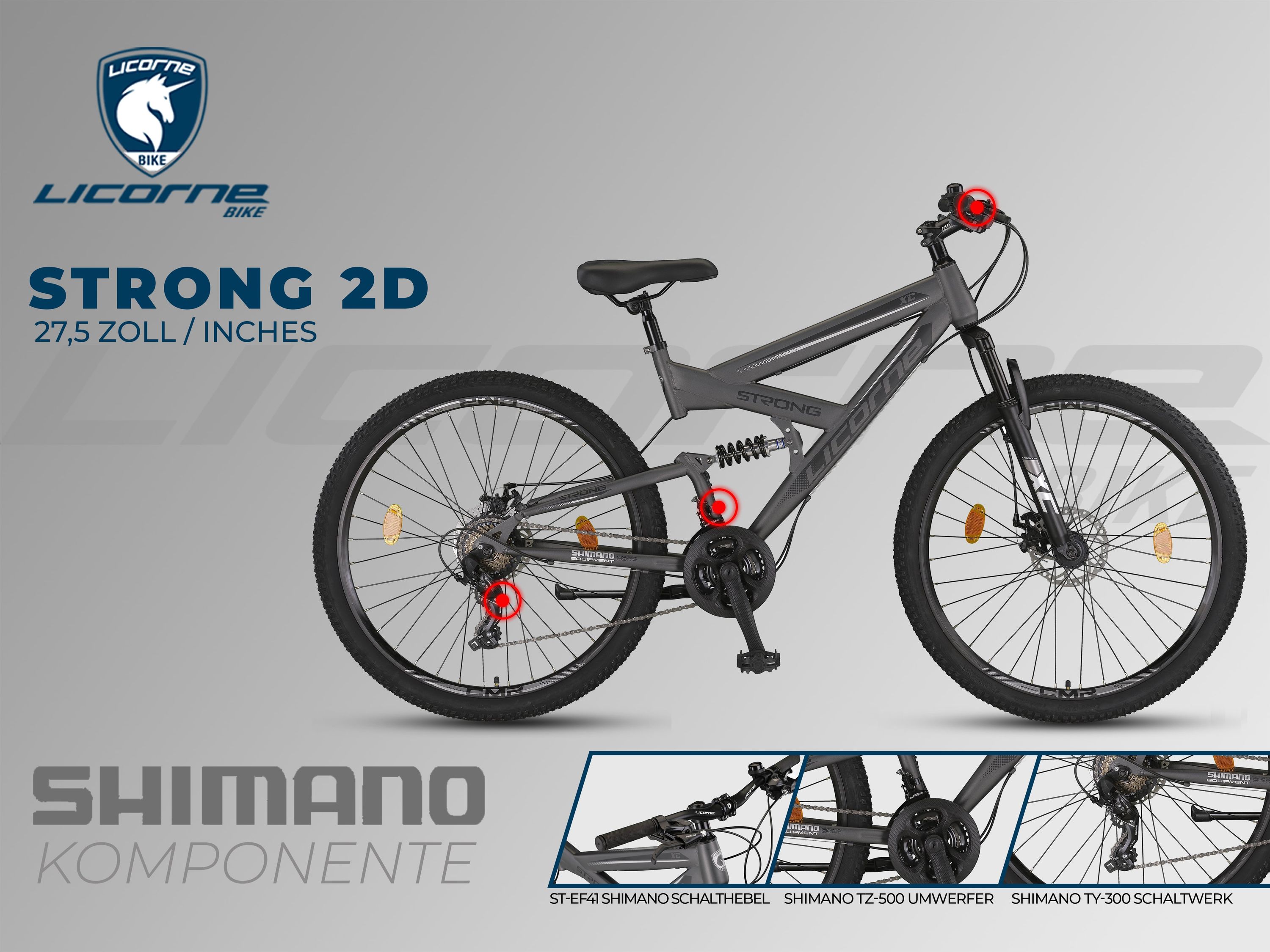 27,5 Zoll Mountainbike Laufradsatz QR Scheibenbremsfelgen Naben