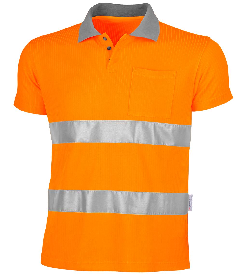 QUALITEX HIGH QUALITY WORKWEAR Polo-Shirt signal warnorange Damen: 36 Herren: S 