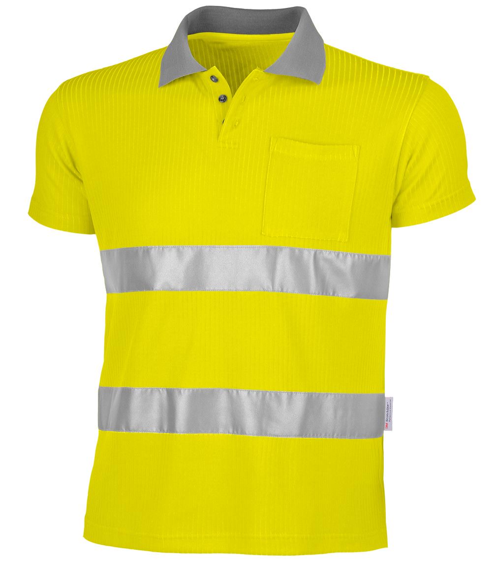 QUALITEX HIGH QUALITY WORKWEAR Polo-Shirt signal warngelb Damen: 40 Herren: M 