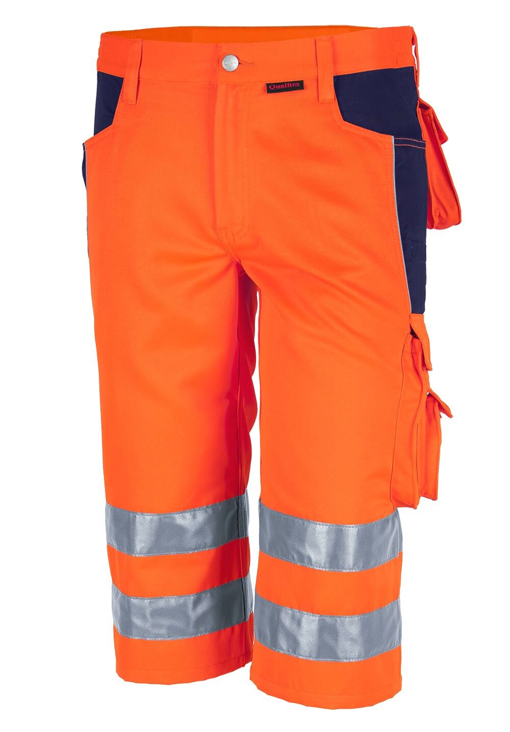 QUALITEX HIGH QUALITY WORKWEAR Shorts PRO WS warnorange/marine Damen: 36 Herren: 42