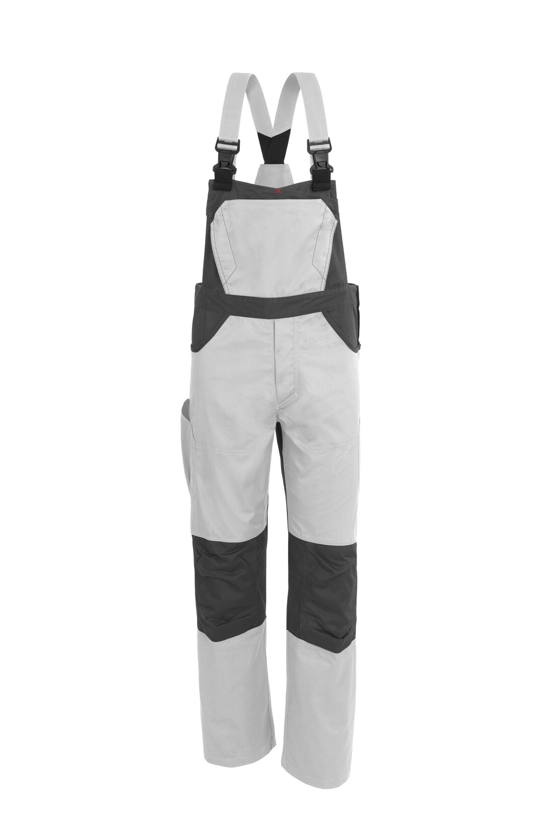 QUALITEX HIGH QUALITY WORKWEAR Latzhose X-Serie weiß/grau Damen: 42 Herren: 48