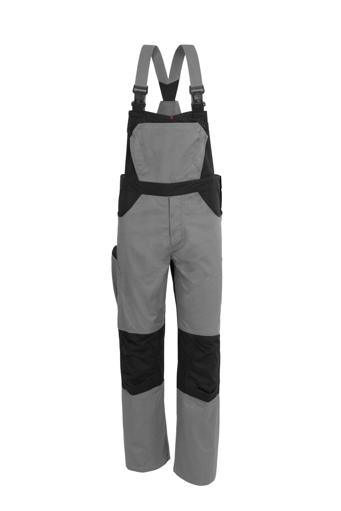 QUALITEX HIGH QUALITY WORKWEAR Latzhose X-Serie grau/schwarz Damen: 52 Herren: 58