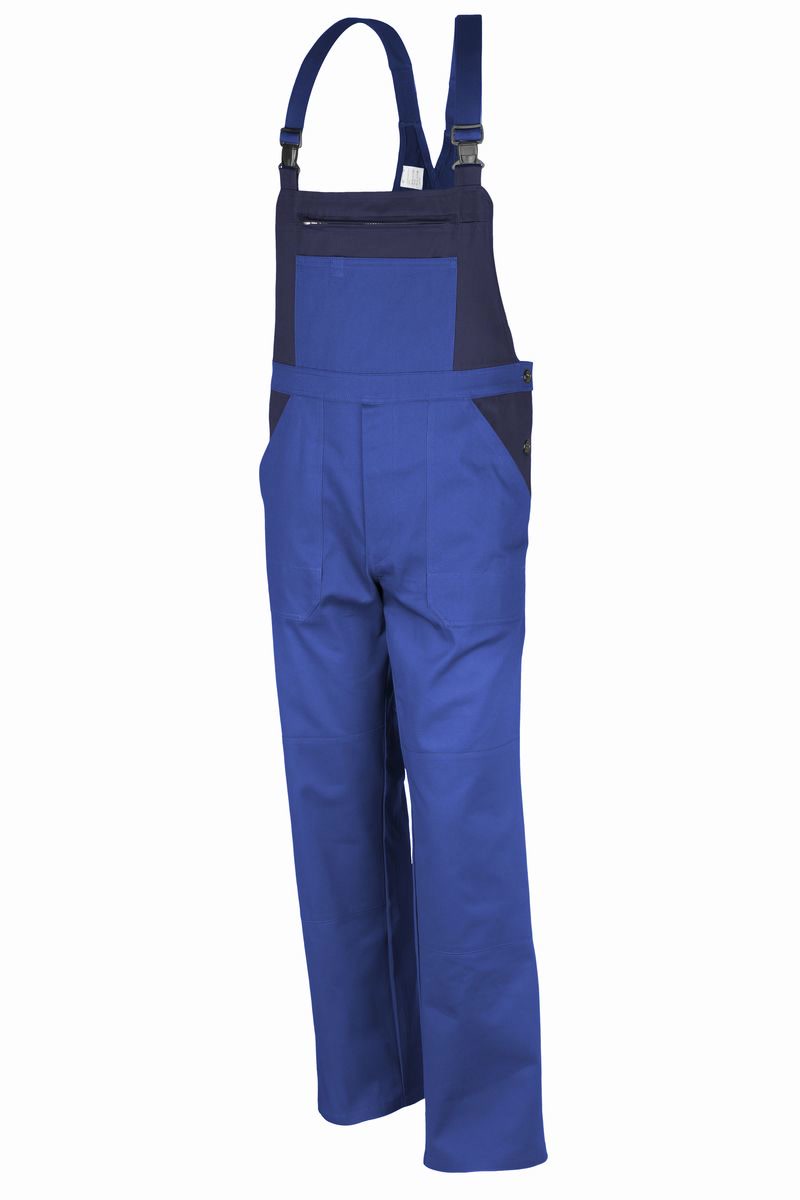 QUALITEX HIGH QUALITY WORKWEAR Latzhose basic 2-farbig kornblau/marine Damen: 36 Herren: 42 