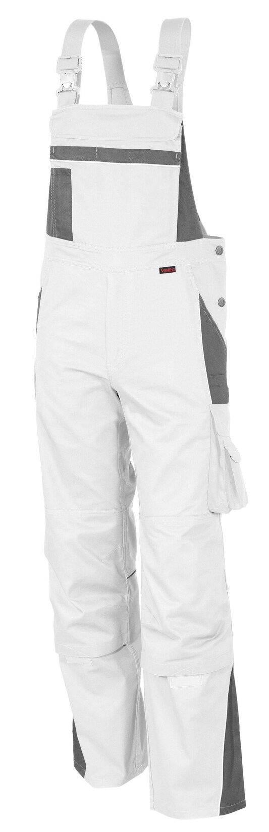 QUALITEX HIGH QUALITY WORKWEAR Latzhose PRO weiß/grau Herren: 106
