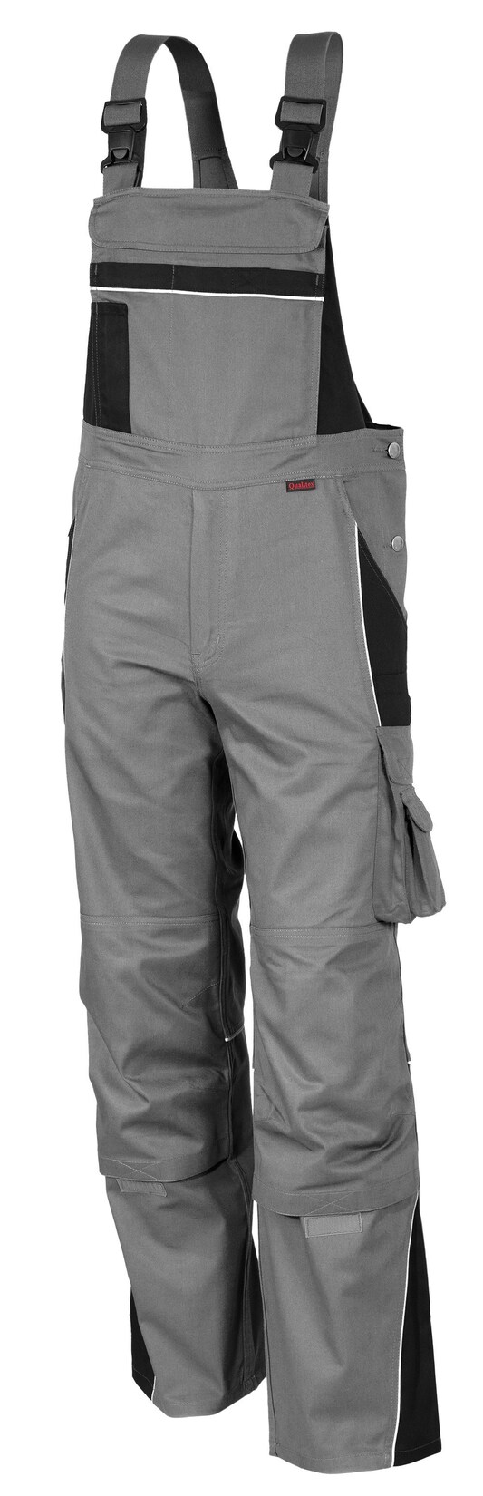 QUALITEX HIGH QUALITY WORKWEAR Latzhose PRO grau/schwarz Herren: 94