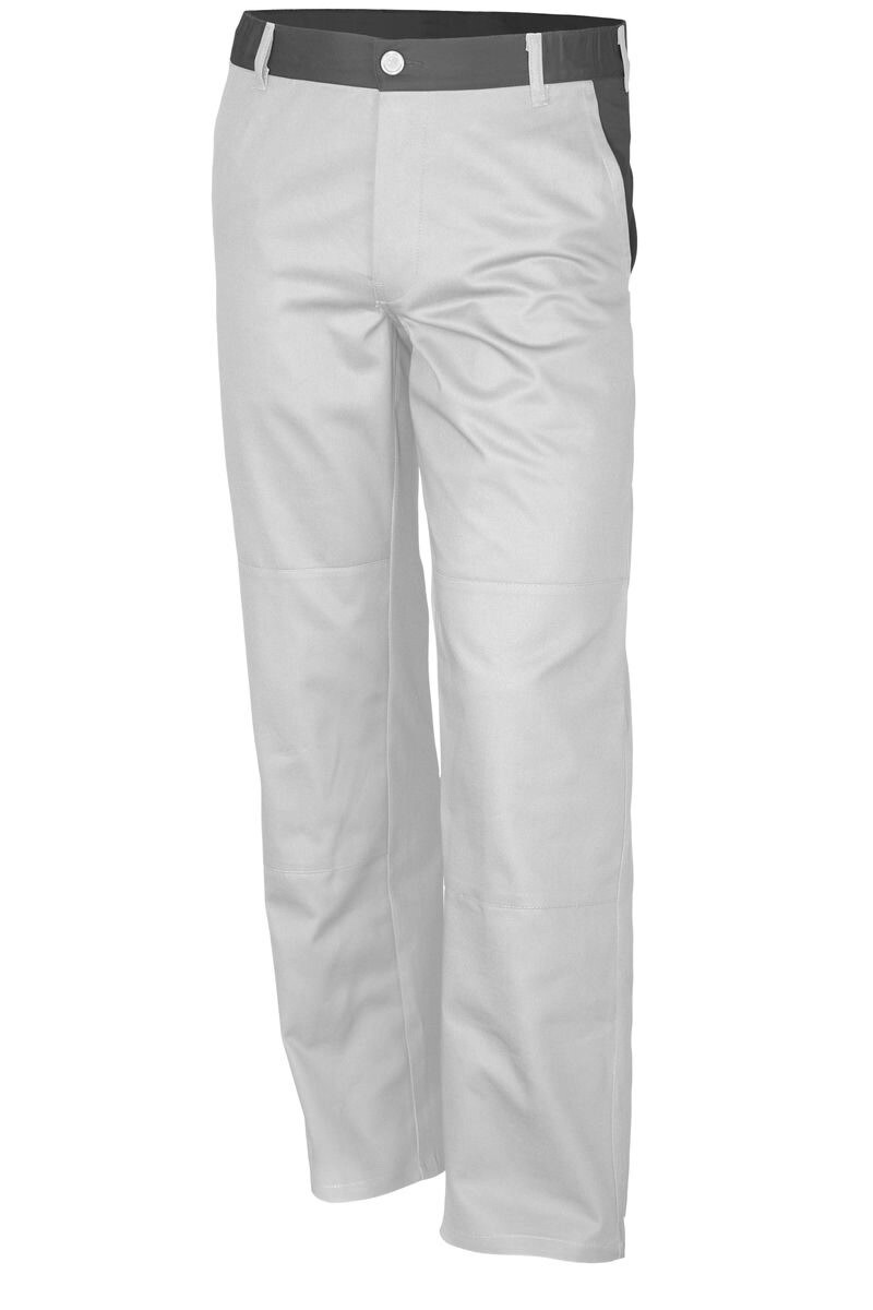 QUALITEX HIGH QUALITY WORKWEAR Bundhose basic 2-farbig weiss/grau Damen: 46 Herren: 52