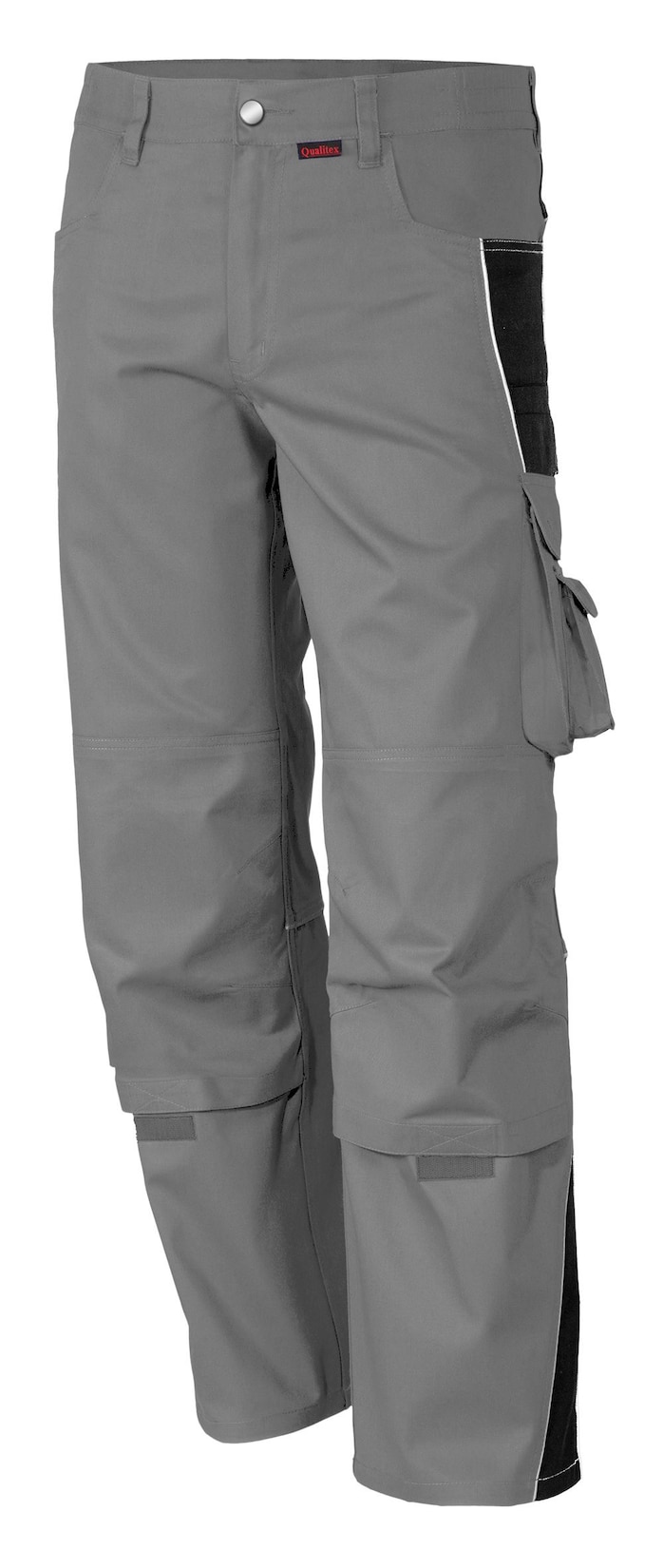 QUALITEX HIGH QUALITY WORKWEAR Bundhose PRO grau/schwarz Damen: 42 Herren: 48