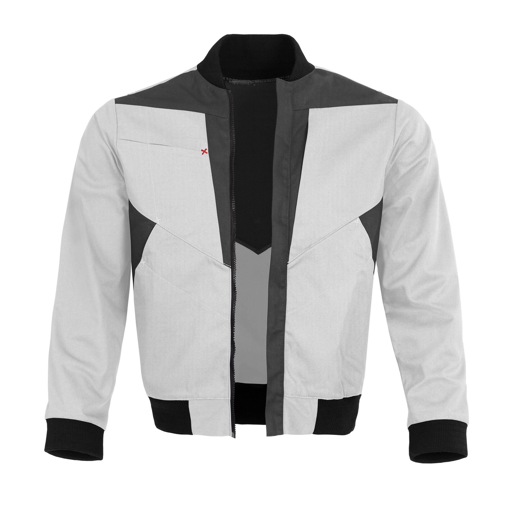 QUALITEX HIGH QUALITY WORKWEAR Blousonjacke X-Serie weiss/grau Damen: 44 Herren: L