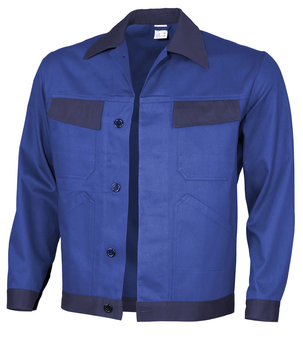 QUALITEX HIGH QUALITY WORKWEAR Bundjacke basic 2-farbig kornblau/marine Damen: 36 Herren: 42 