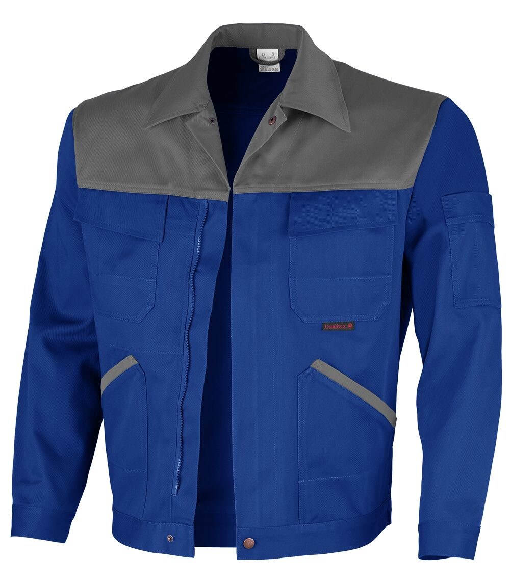 QUALITEX HIGH QUALITY WORKWEAR Bundjacke image kornblau/hellgrau Herren: 98