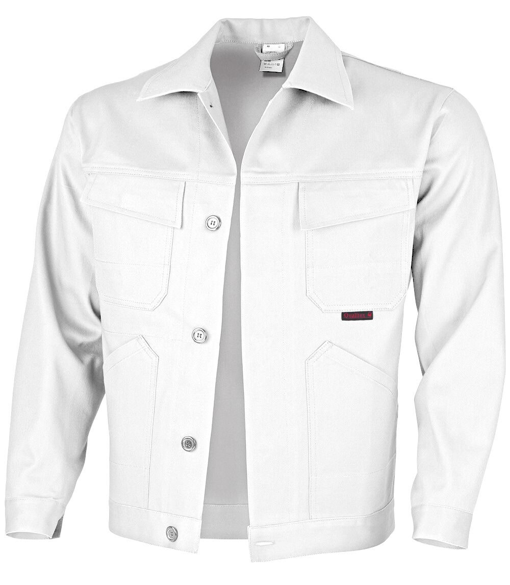 QUALITEX HIGH QUALITY WORKWEAR Bundjacke classic weiß Damen: 52 Herren: 58