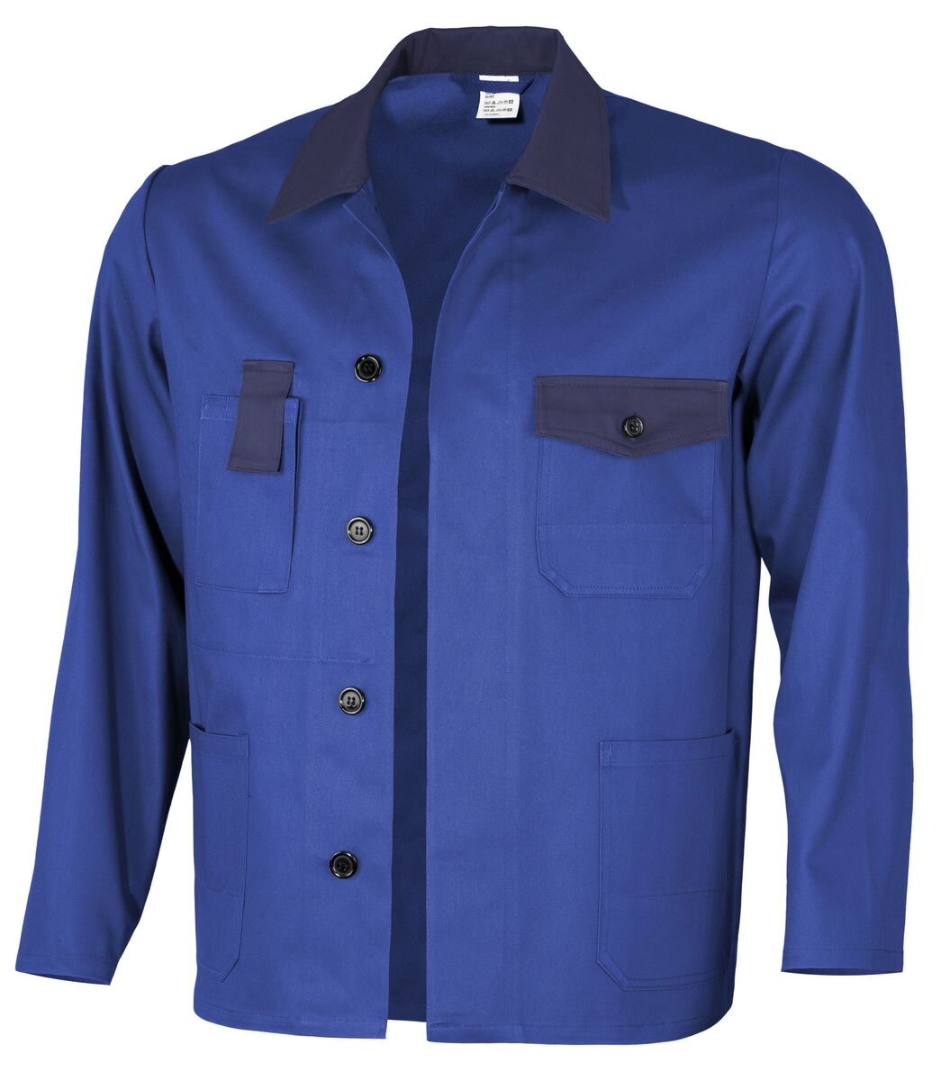 QUALITEX HIGH QUALITY WORKWEAR Arbeitsjacke basic 2-farbig kornblau/marine Damen: 38 Herren: 44