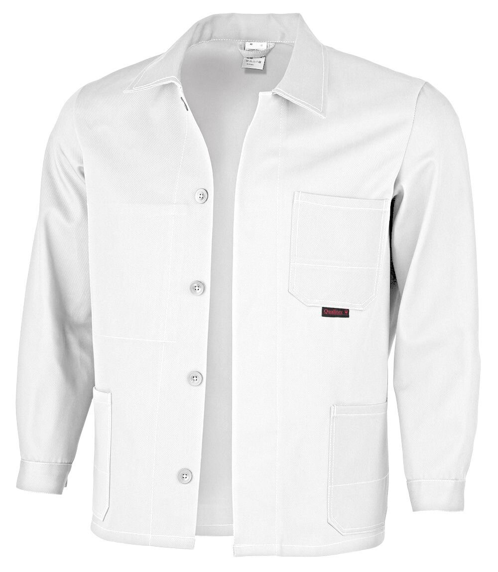 QUALITEX HIGH QUALITY WORKWEAR Langjacke favorit weiß Herren: 102