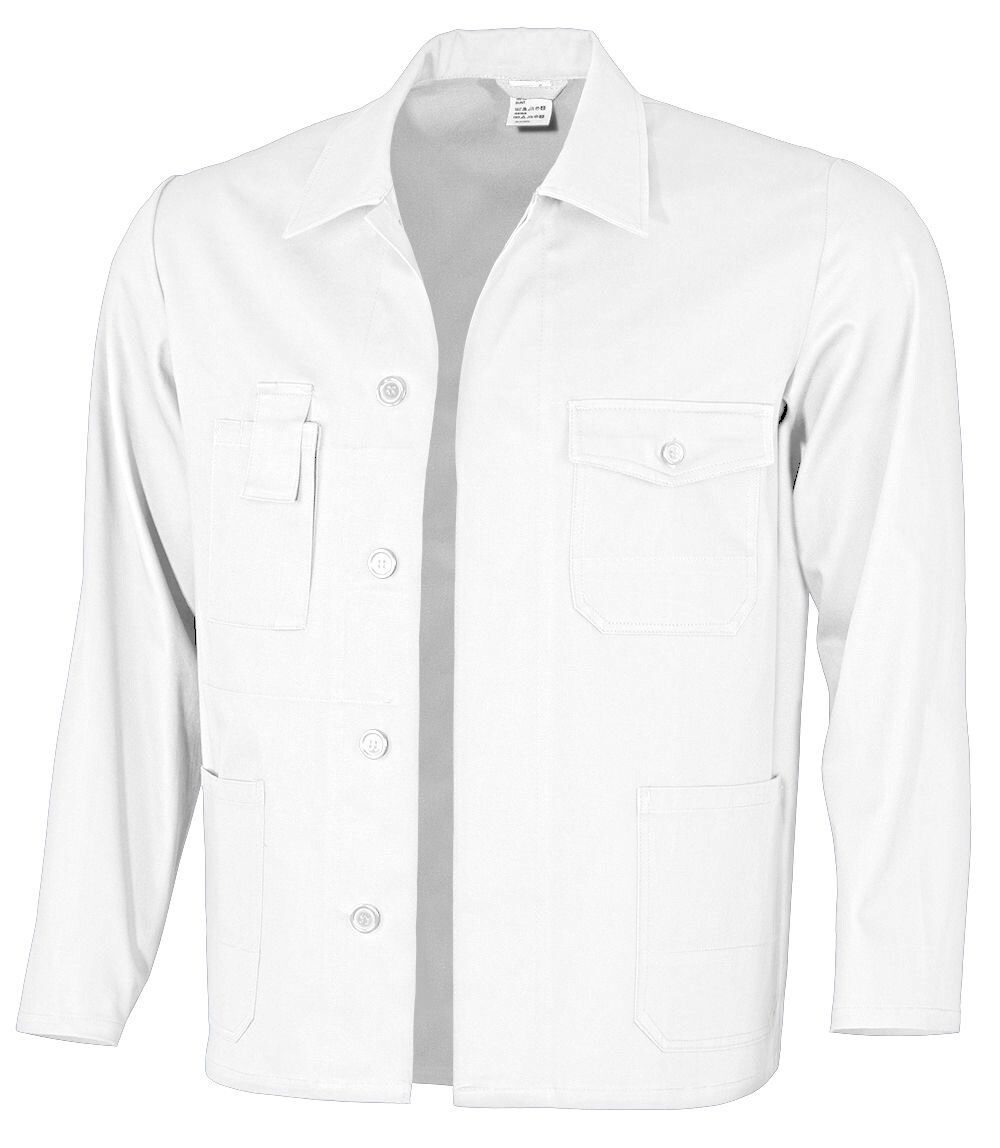 QUALITEX HIGH QUALITY WORKWEAR Langjacke basic weiß Herren: 102