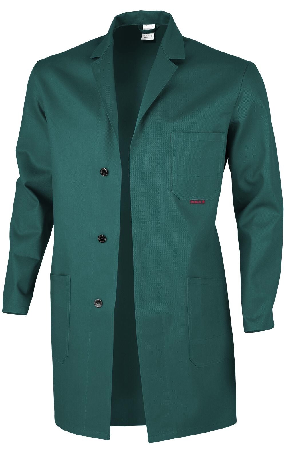 QUALITEX HIGH QUALITY WORKWEAR Berufsmantel classic grün Damen: 56 Herren: 62