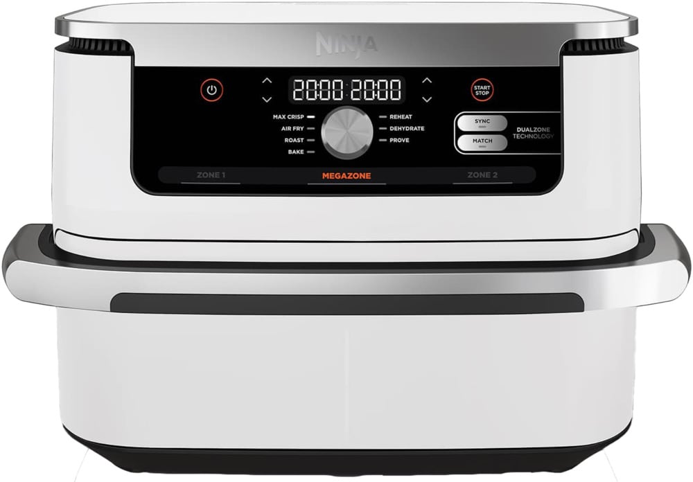 Ninja AF500EUWH Doppel-Hei&szlig;luftfritteuse wei&szlig; 