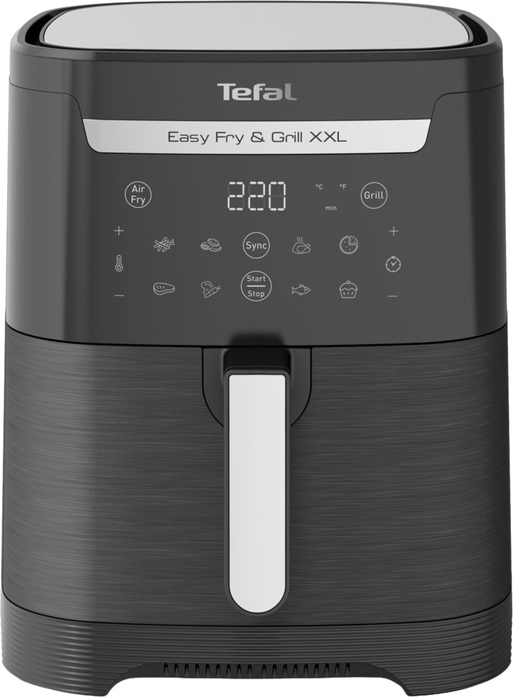 Tefal EY8018 Easy Fry & Grill XXL Hei&szlig;luftfritteuse schw 