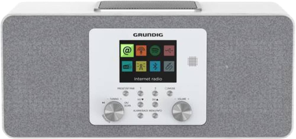 Grundig DTR 6100 Internet DAB+ Radio wei&szlig; 