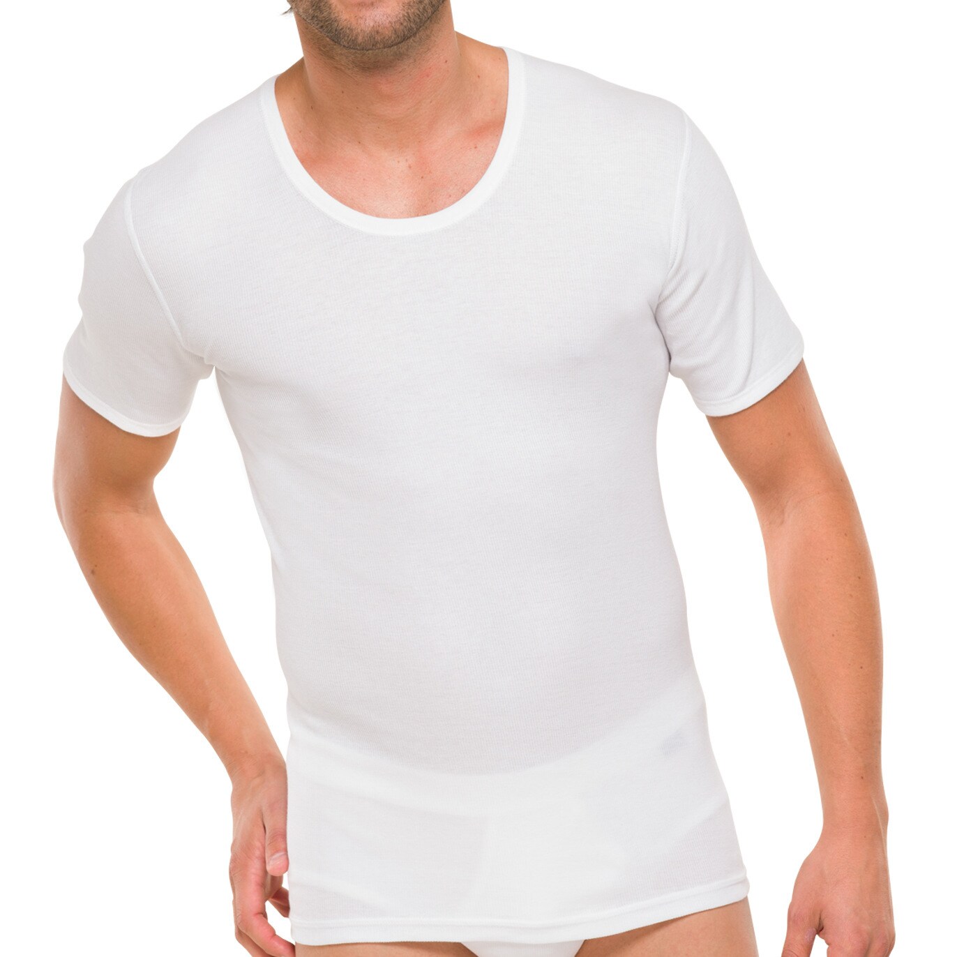 Herren T-Shirt Wei&szlig; 