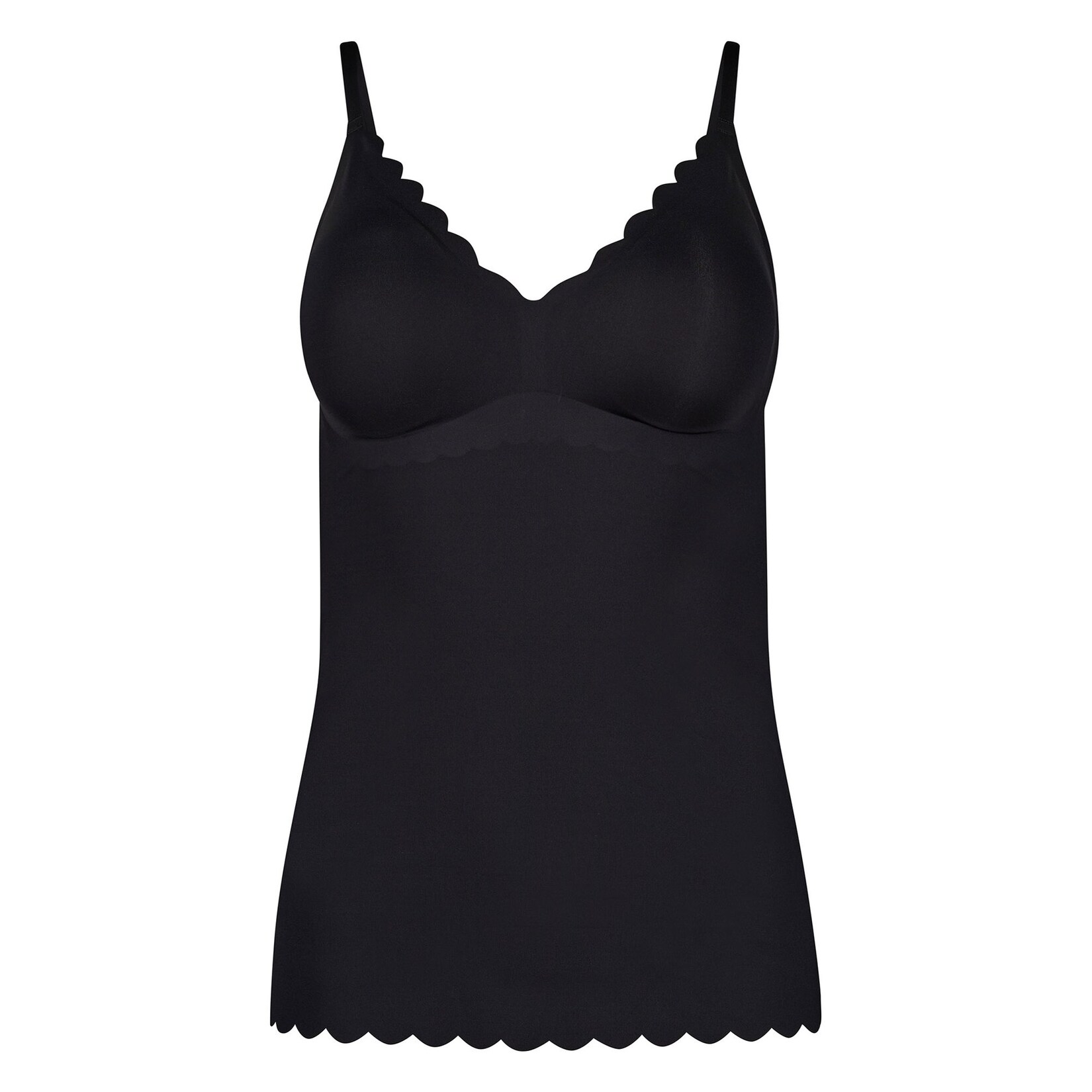Da. Spaghettishirt herausn. Pads Sensation Damen Unterhemd