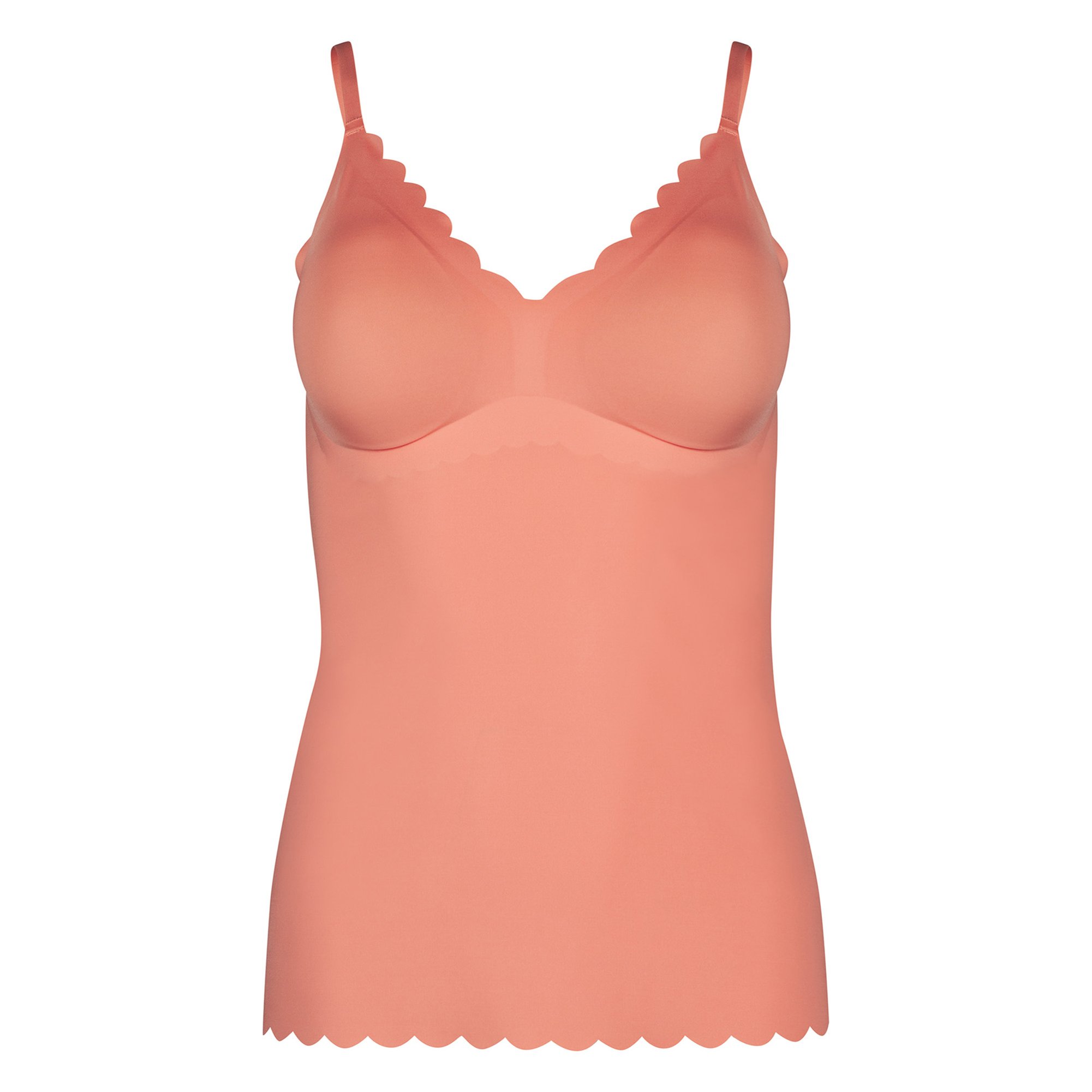 Da. Spaghettishirt herausn. Pads Sensation Damen Unterhemd 