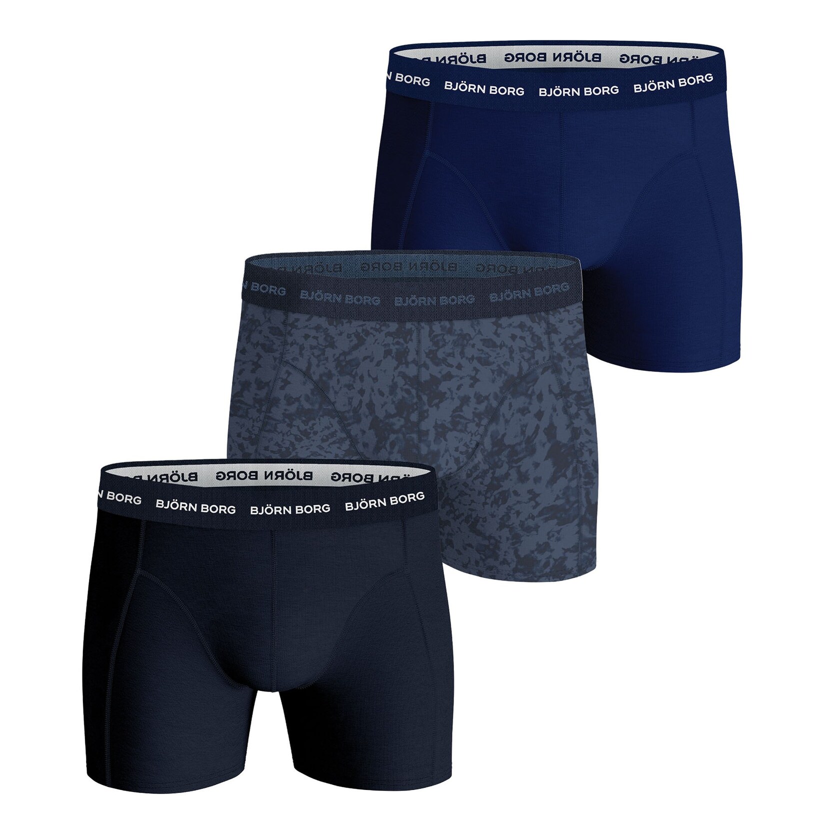 Cotton Stretch Boxer Trunks 3P Herren Boxershort