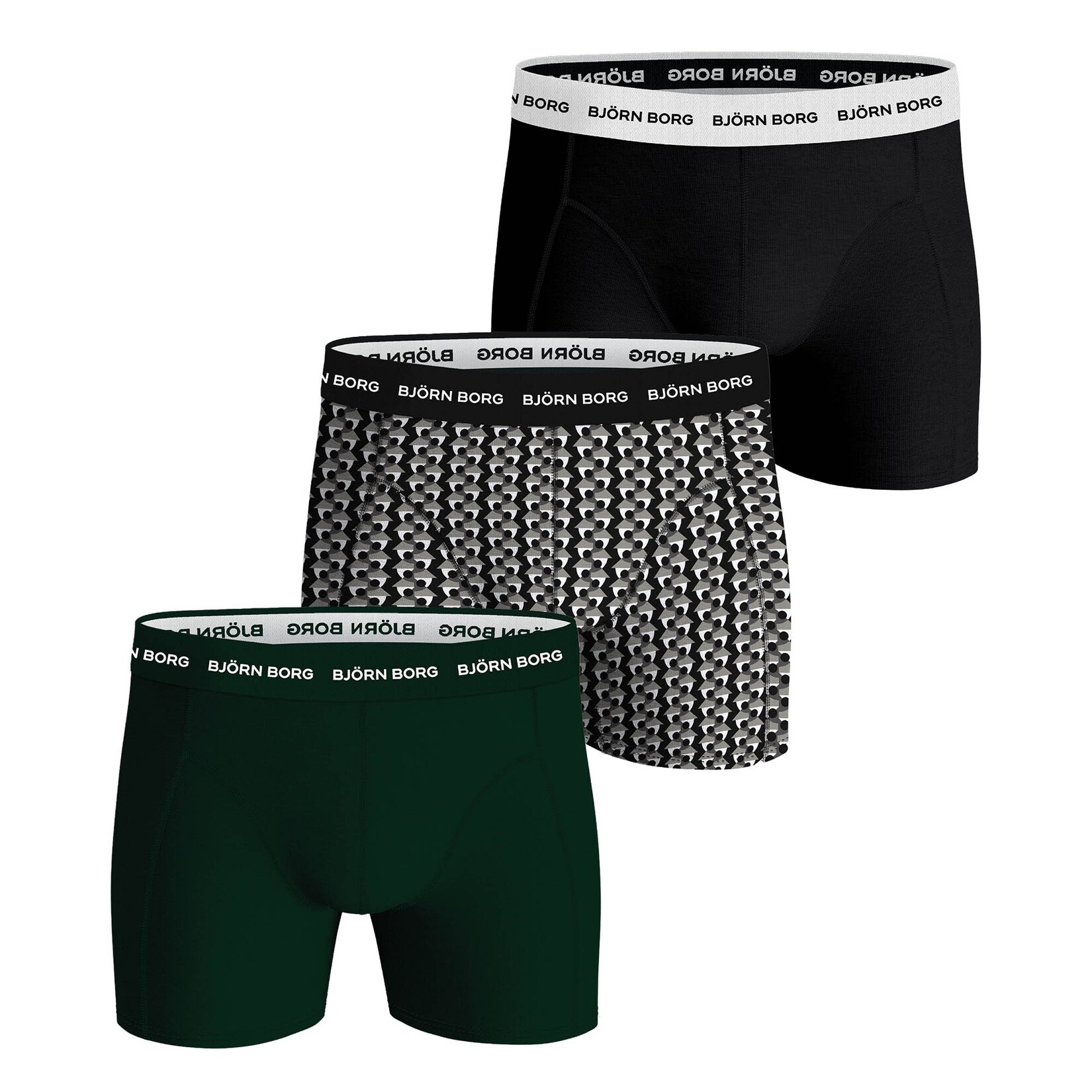 Cotton Stretch Boxer 3P Herren Boxershort