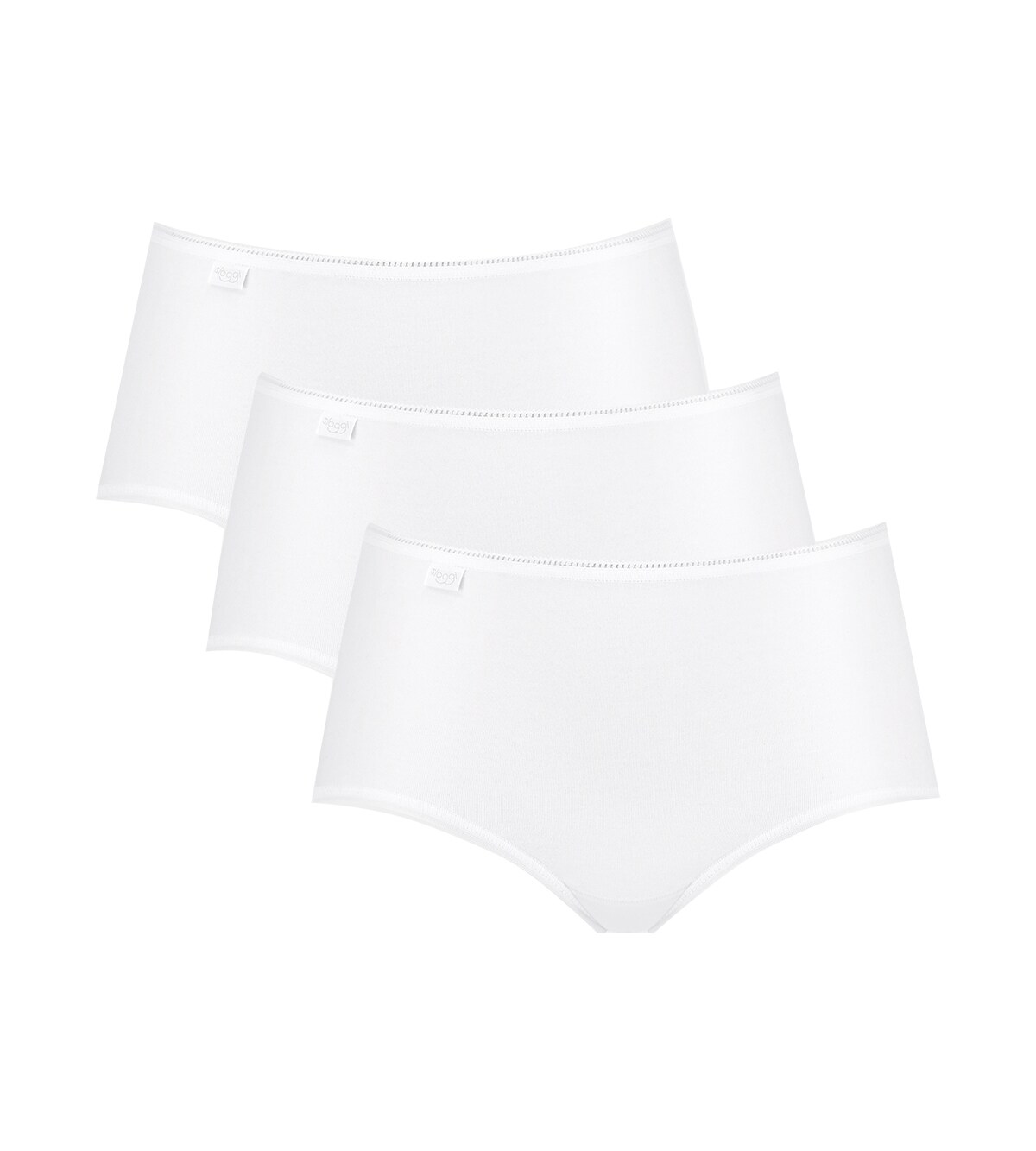 Sloggi - Slip  3er Pack Bequem sitzend, 42, Weiss