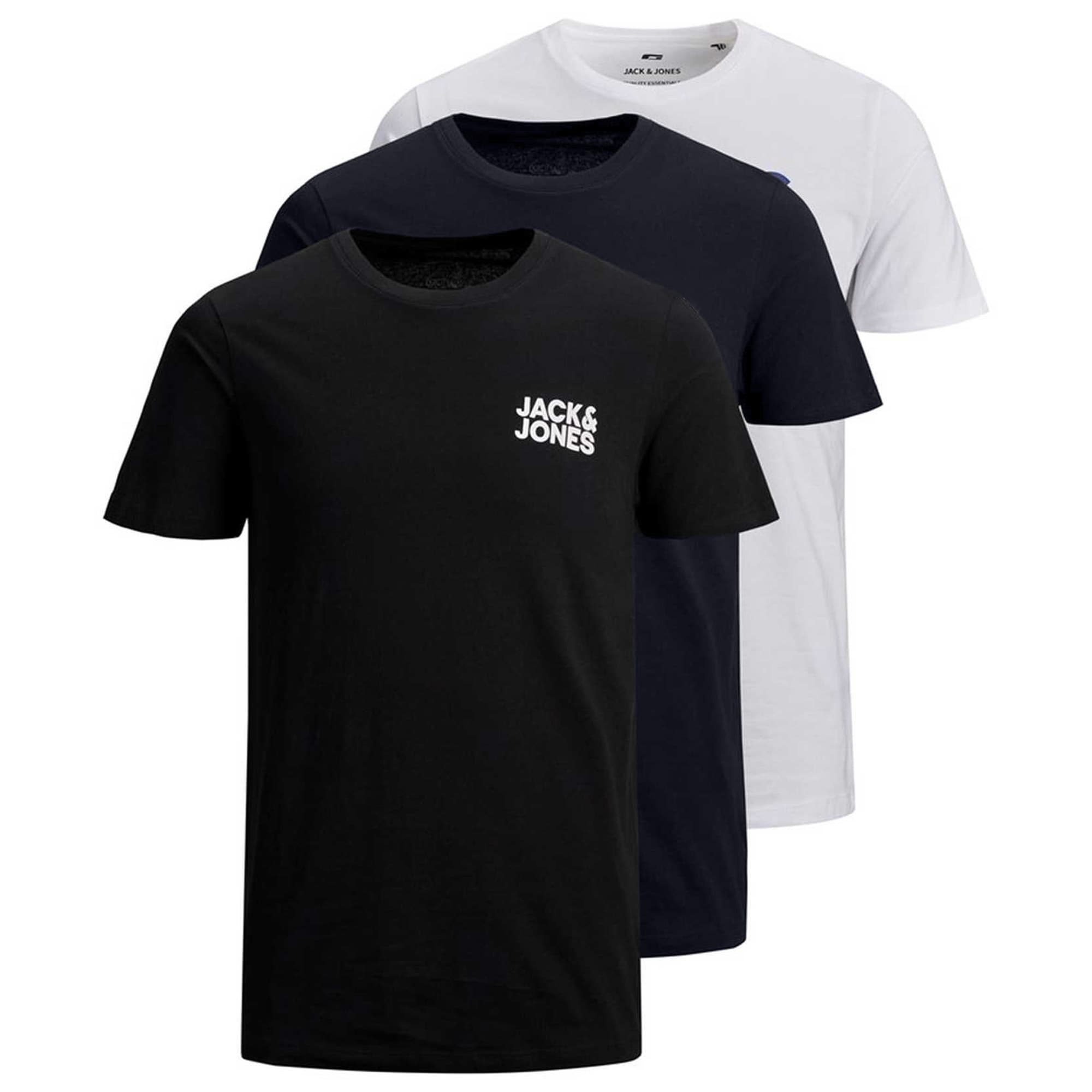 JJECORP LOGO TEE O-NECK 3PK Herren T-Shirt 