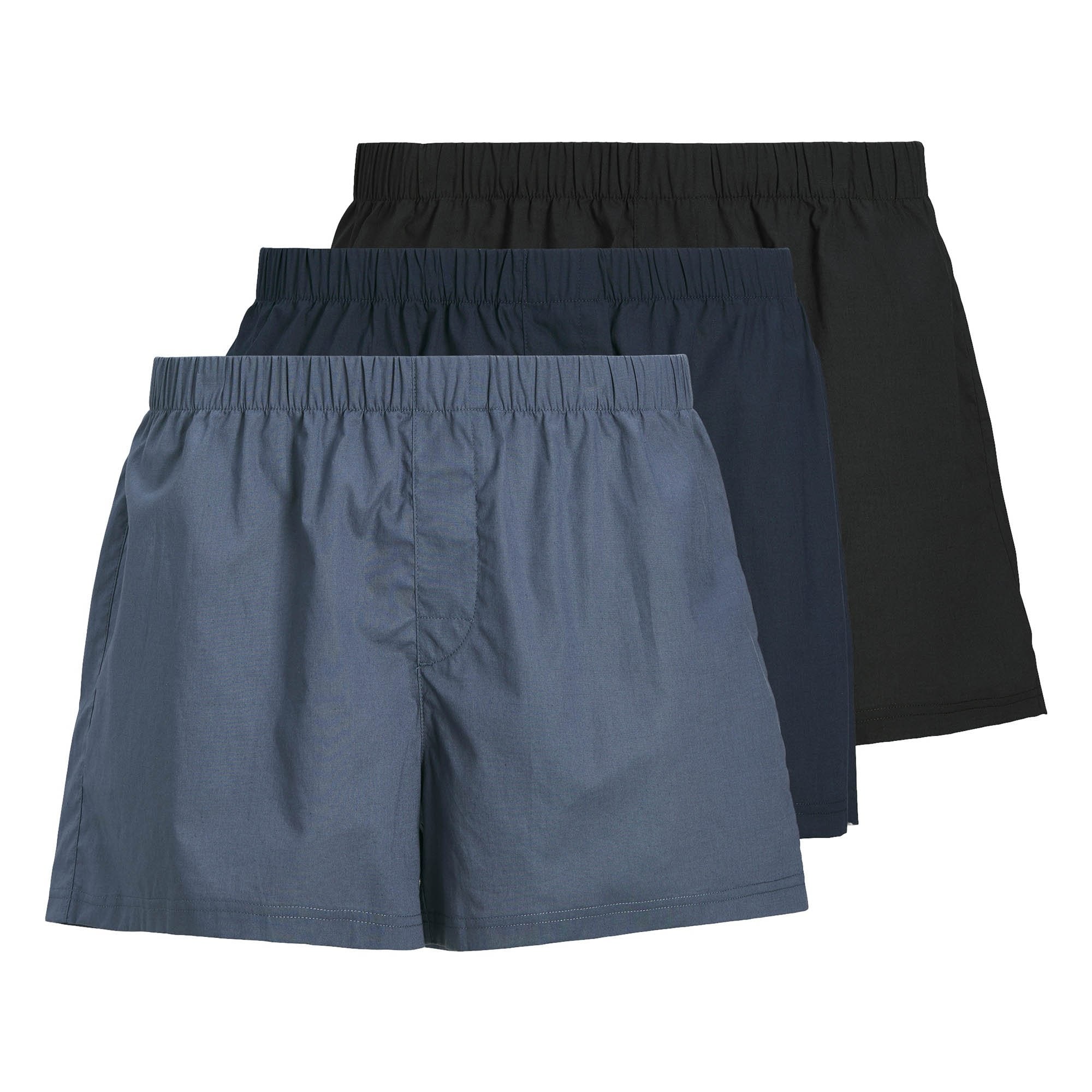 JACMILANO WOVEN BOXERS 3 PACK Herren Web-Boxershorts 