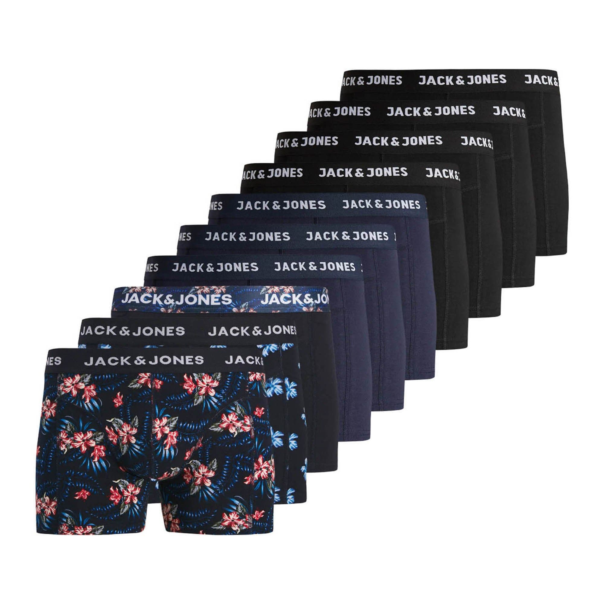 JACLAMINE FLOWER TRUNKS 10 PACK Herren Boxershort 