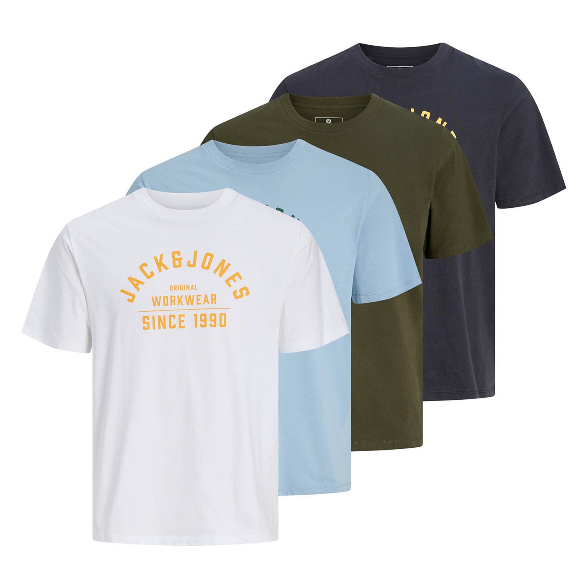 JPRBLUTHOR TEE 4PK Herren T-Shirt 