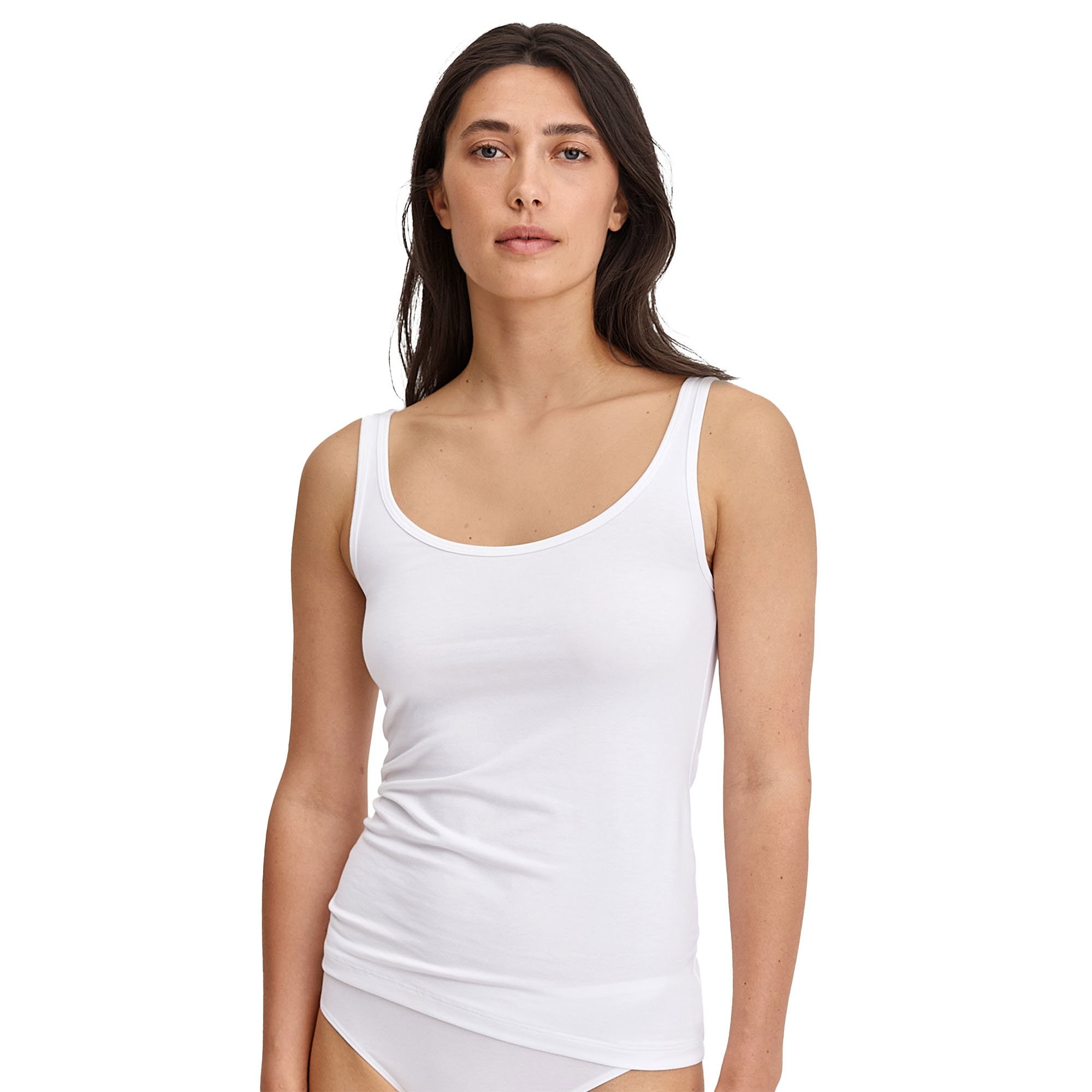 Top ohne Arm Essential Cotton Damen Unterhemd 