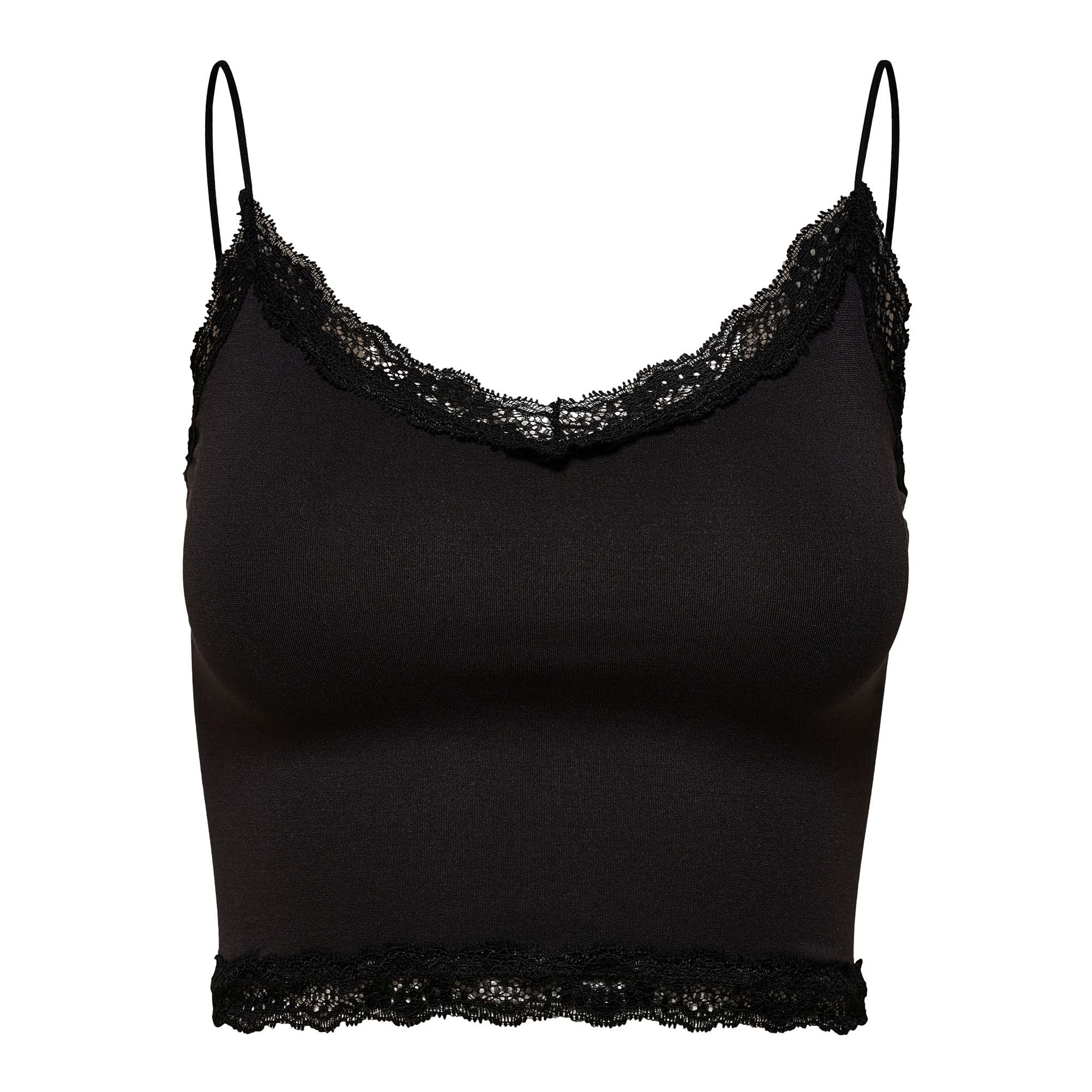 ONLVICKY LACE SEAMLESS CROPPED TOP Damen T-Shirt 