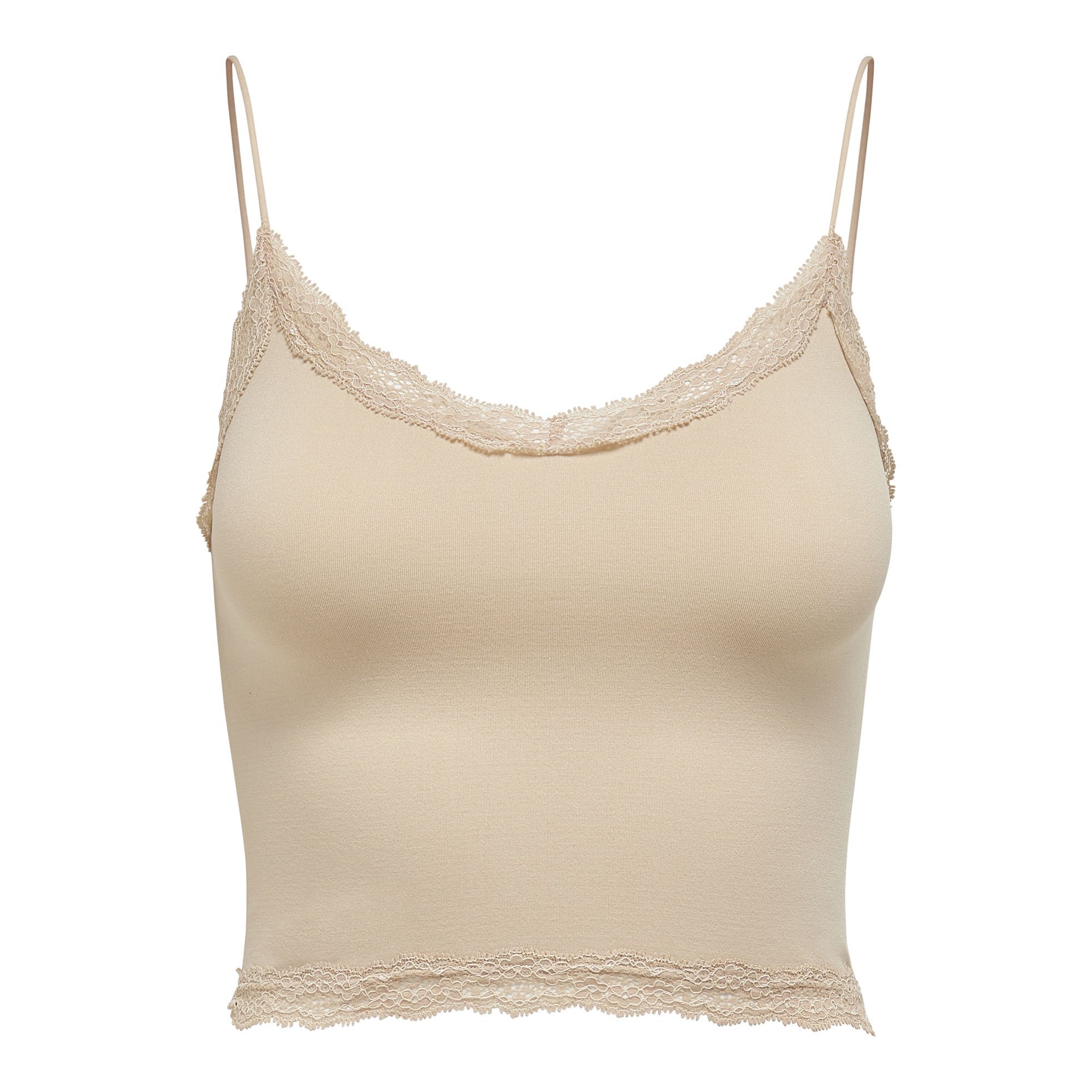 ONLVICKY LACE SEAMLESS CROPPED TOP Damen T-Shirt 