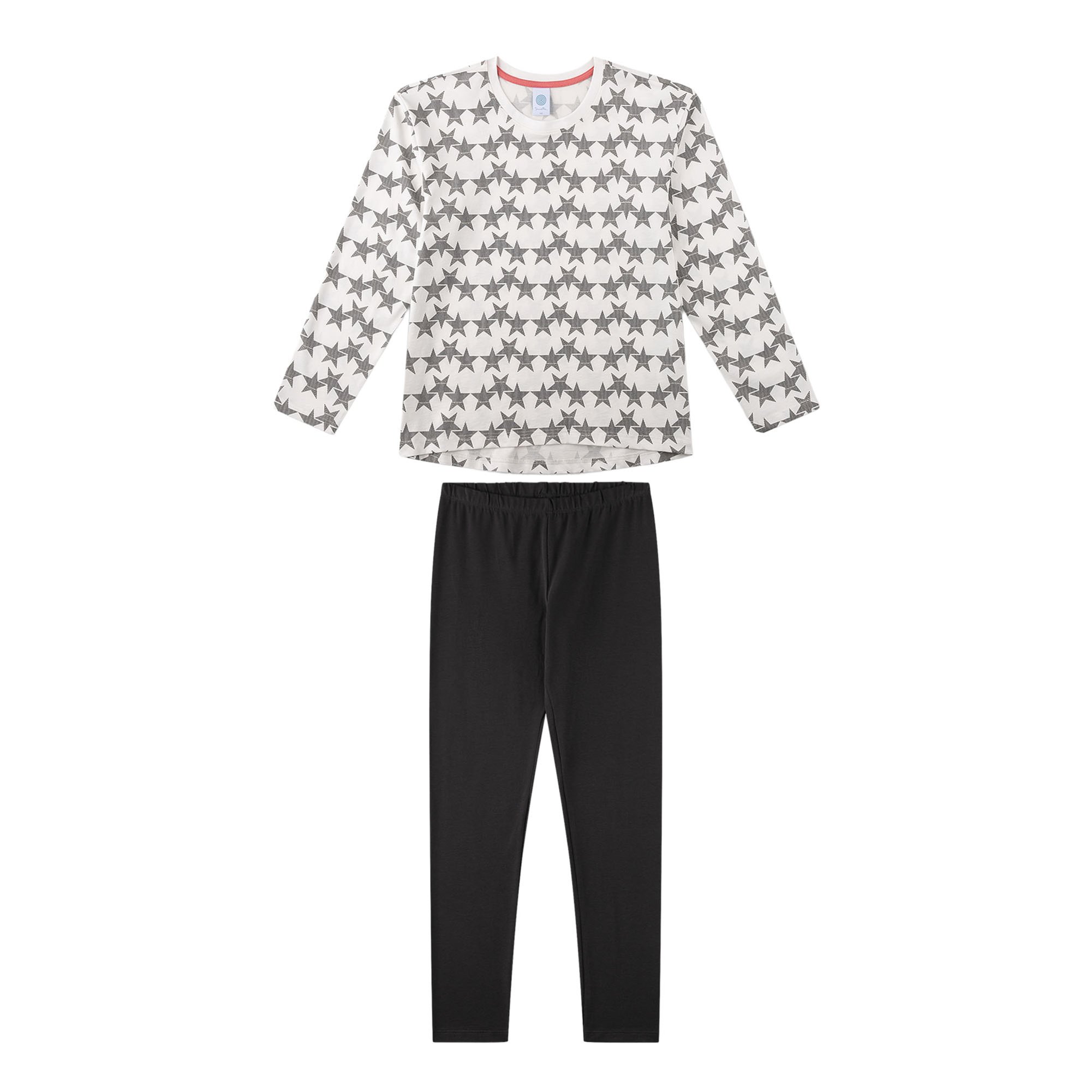 Pyjama Teenager lang Stars M&auml;dchen Pyjama 
