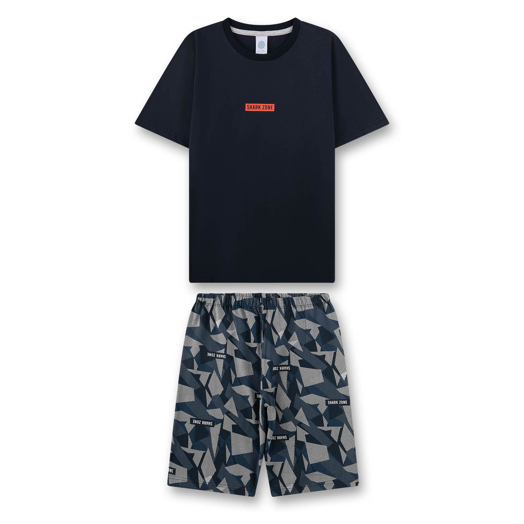 Pyjama Teens kurz Camouflage Jungen Pyjama 
