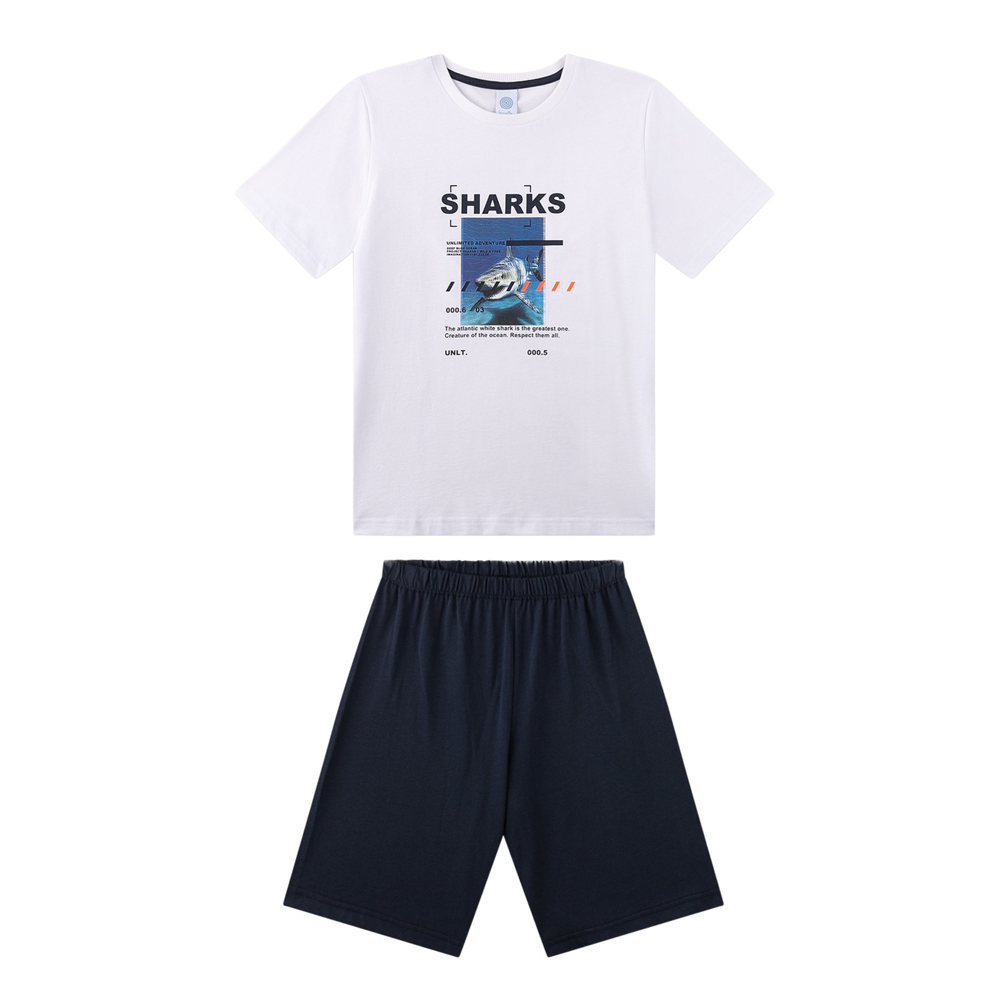 Pyjama short Teens Sharks Jungen Pyjama 