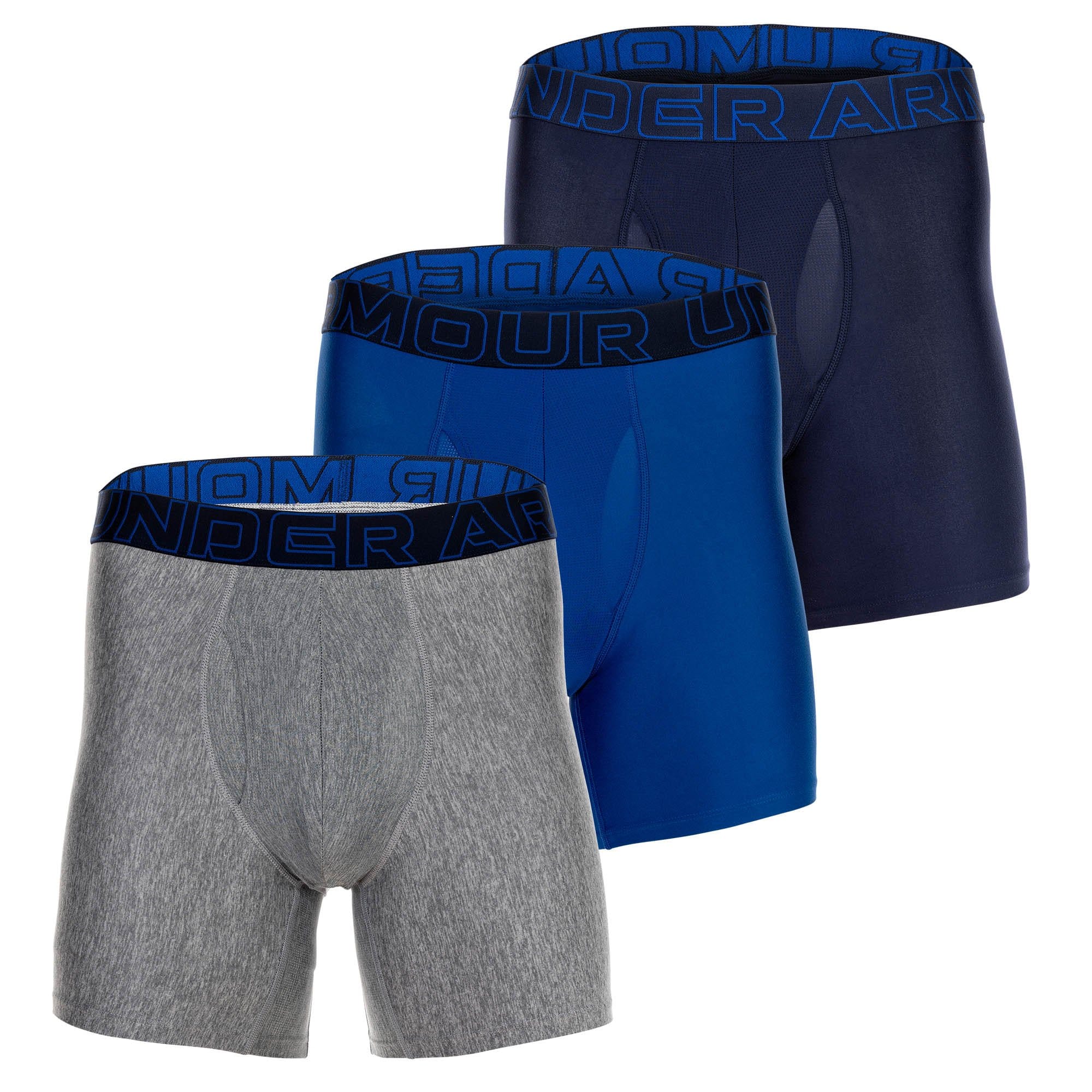 UA PERFORMANCE TECH - SOLID 6 IN 3PK Herren Boxershort 