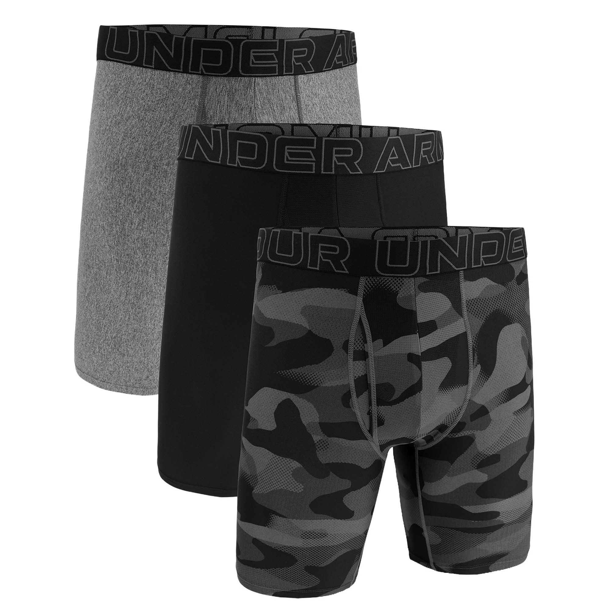 UA PERFORMANCE TECH - PRINT 9 IN 3PK Herren Boxershort 