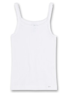 Mädchen Unterhemd Weiß 