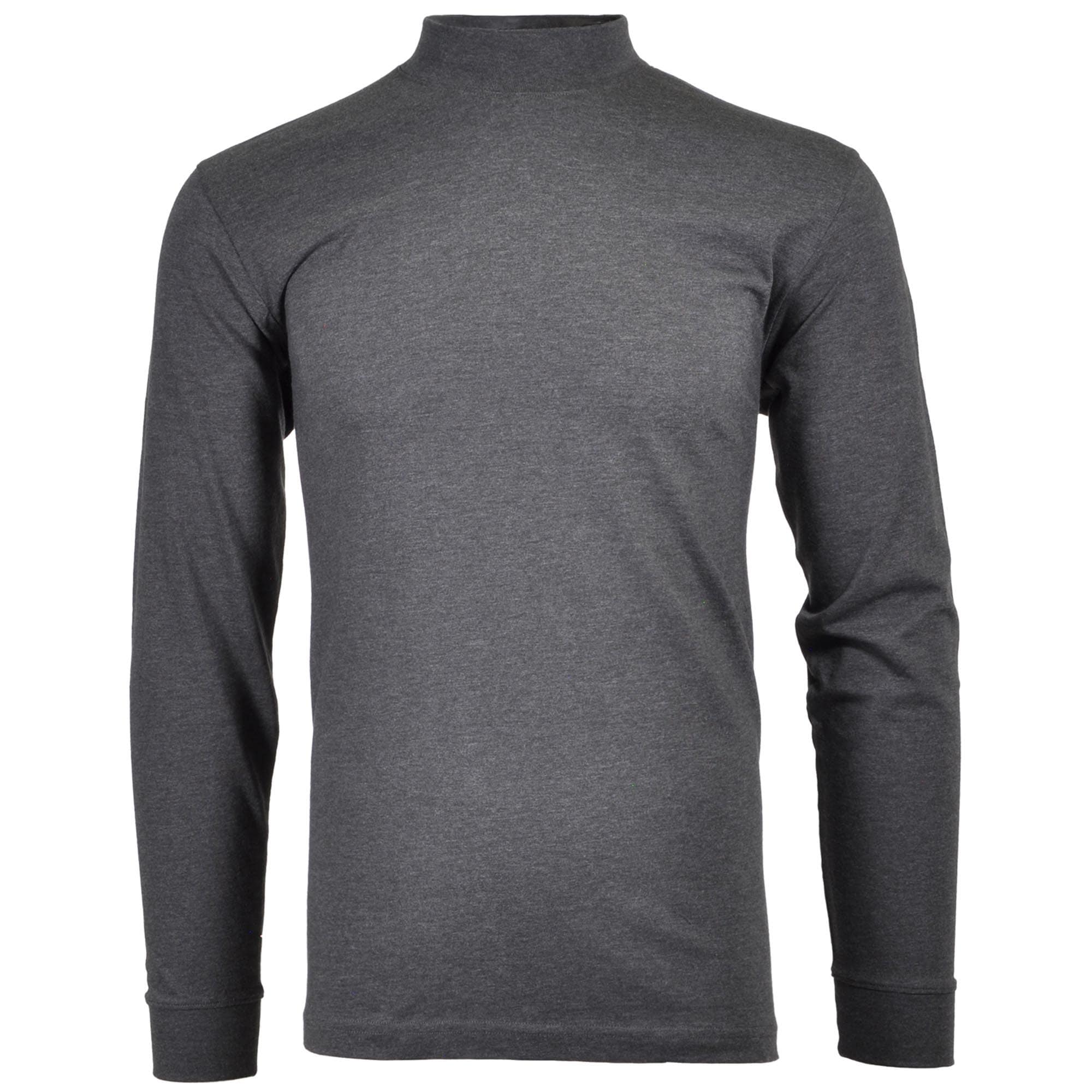 Langarm Basic Stehkragen Regular Fit Herren Longsleeve 