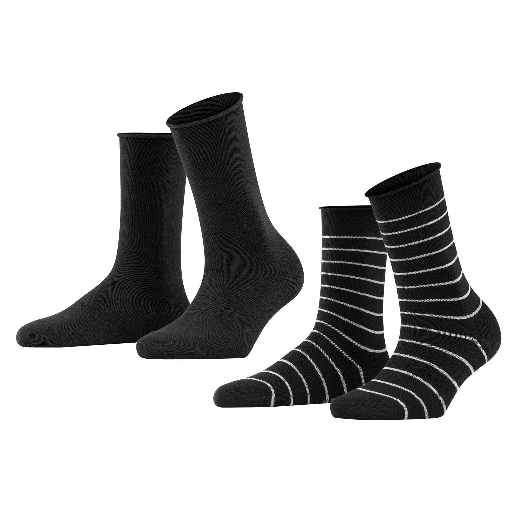 FALKE Happy Stripe 2-Pack SO Damen Socken 