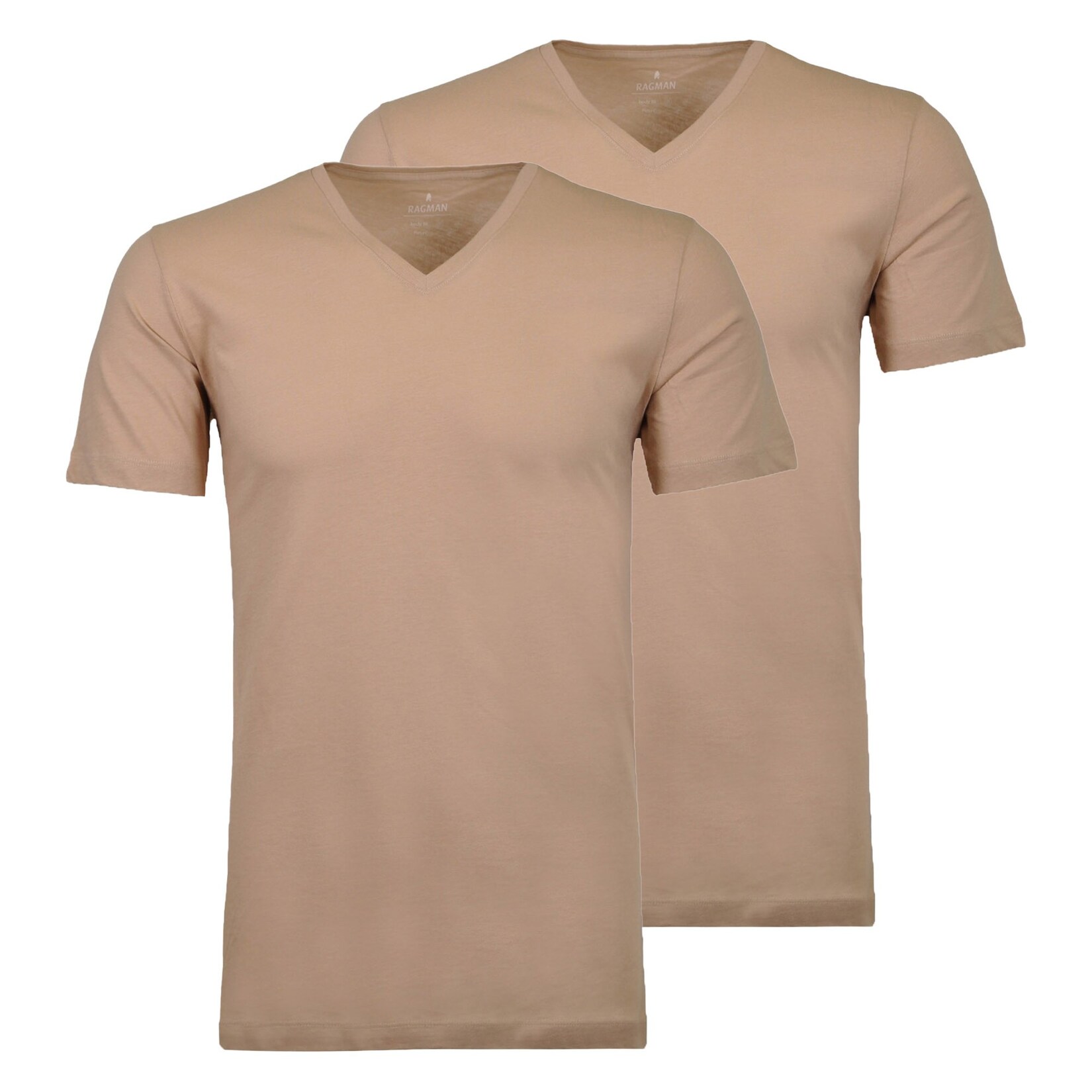 Body Fit V-Neck T-Shirt 2P Herren T-Shirt