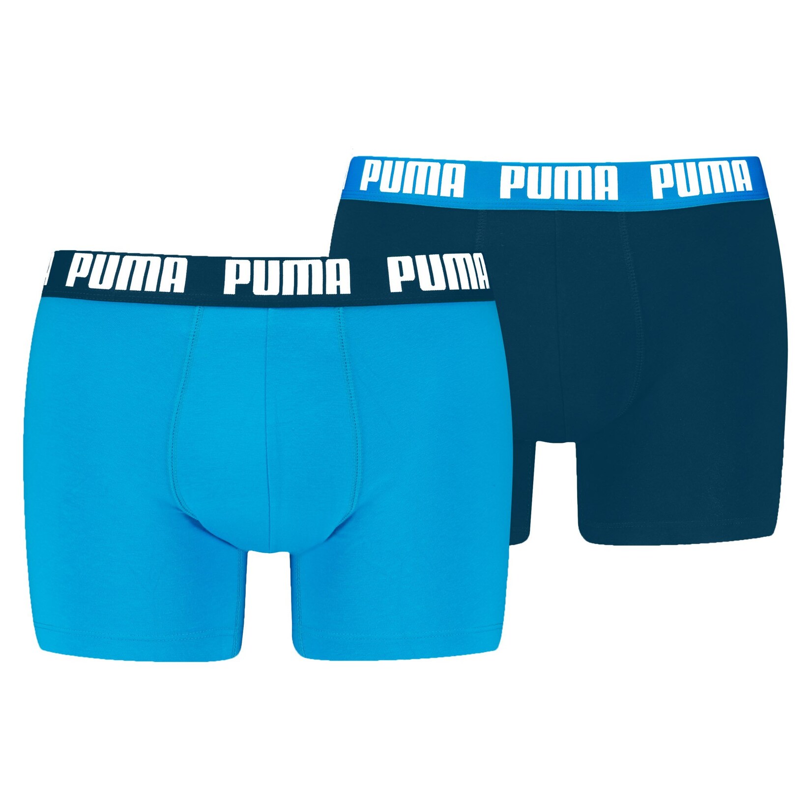 PUMA Boxershorts "PUMA MEN EVERYDAY BASIC BOXERS 2P" Packung, mit Puma Webbund