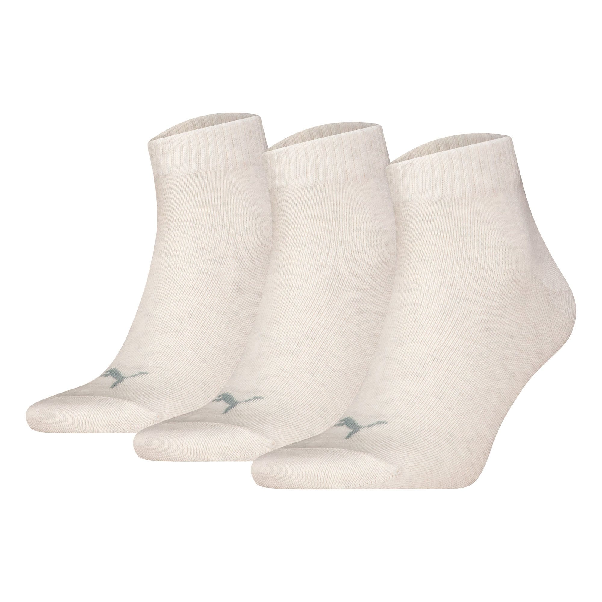 Quarter Plain 3P Unisex Socken 