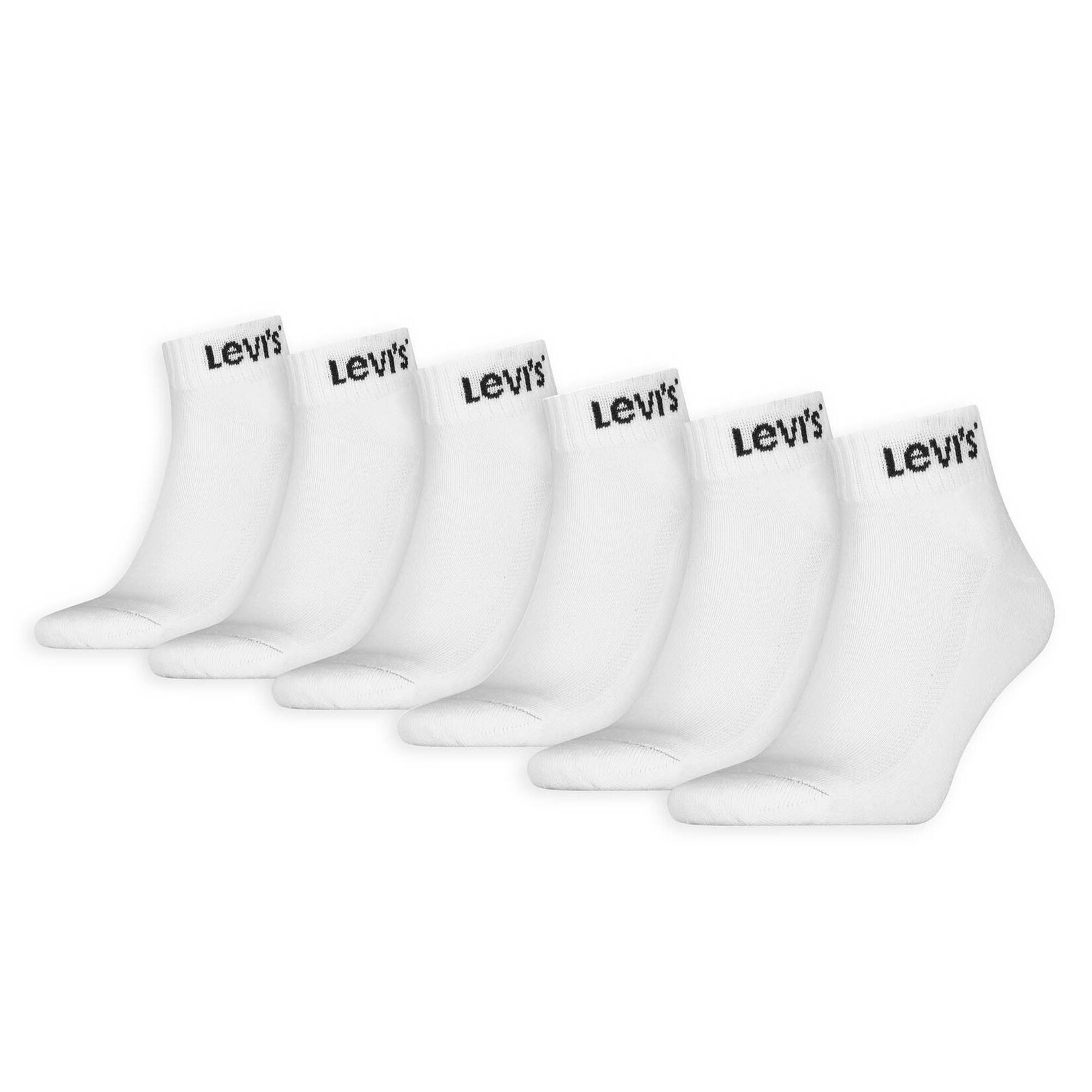 Mid Cut Orange Tab 6P ECOM Unisex Socken
