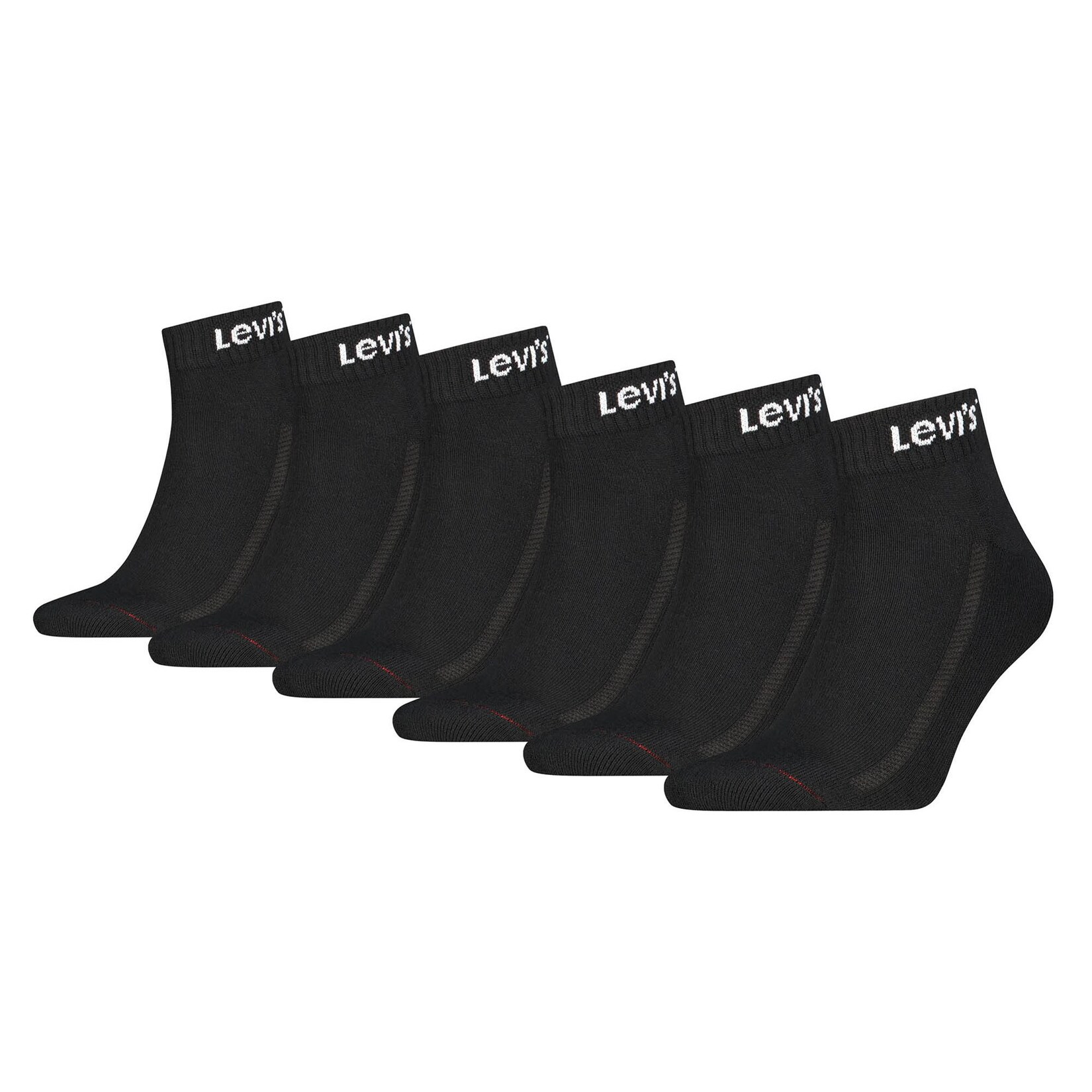 Mid Cut Orange Tab 6P ECOM Unisex Socken
